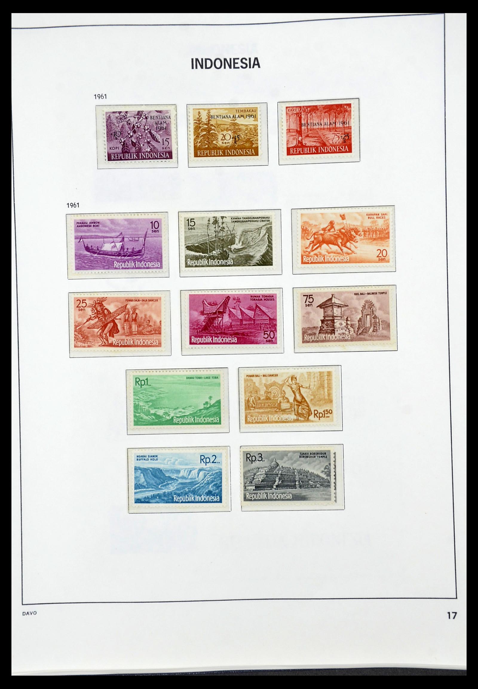 34596 017 - Postzegelverzameling 34596 Indonesië 1949-1991.