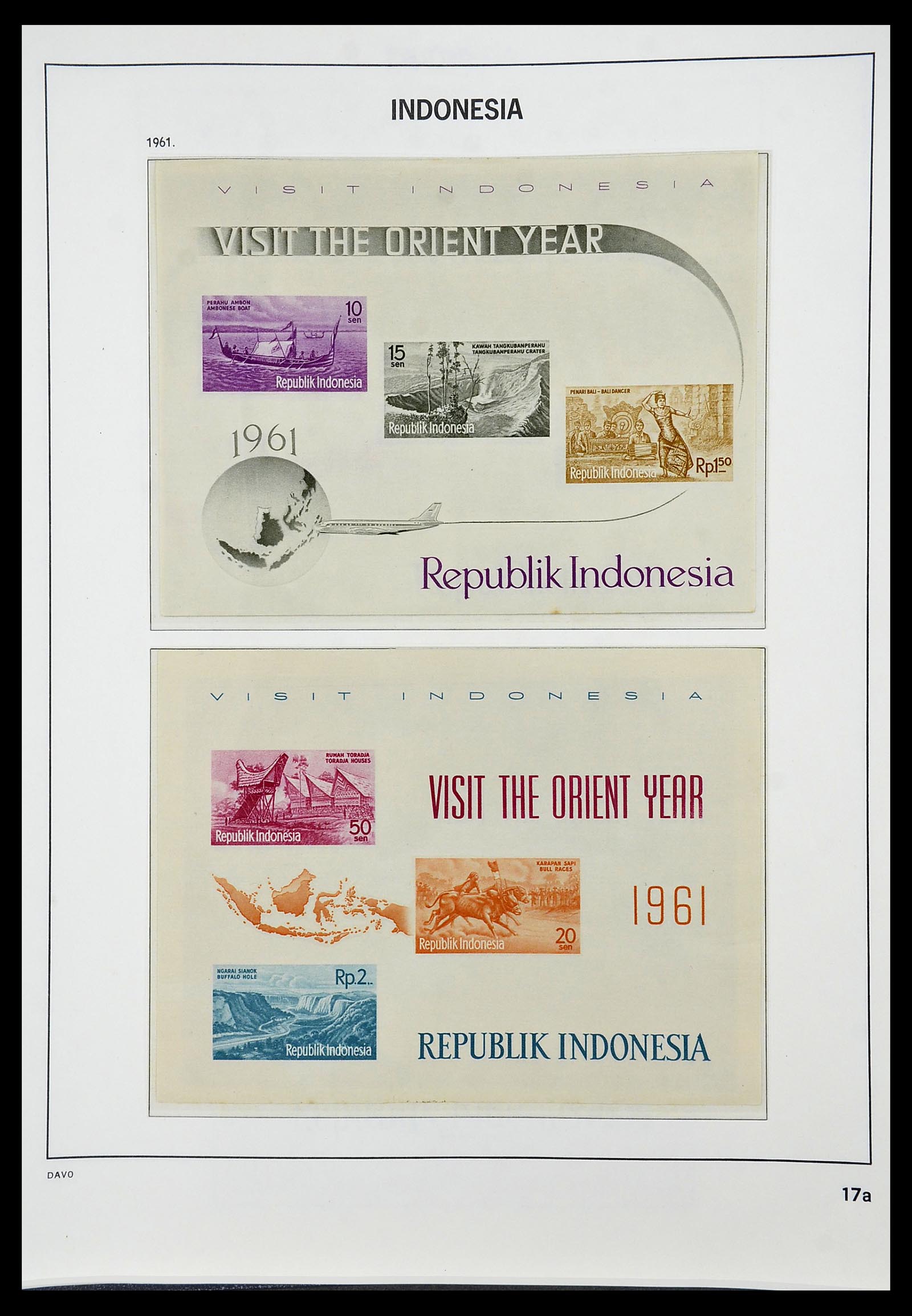 34596 018 - Postzegelverzameling 34596 Indonesië 1949-1991.