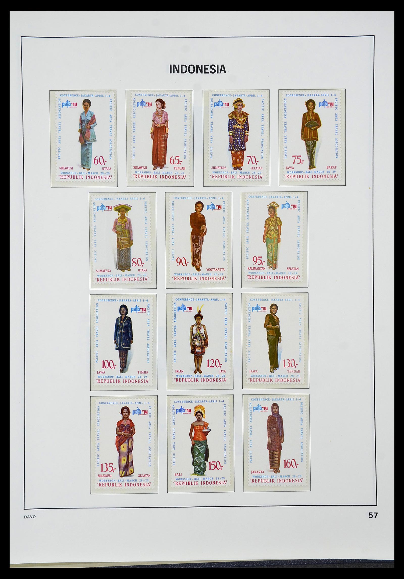 34596 059 - Postzegelverzameling 34596 Indonesië 1949-1991.