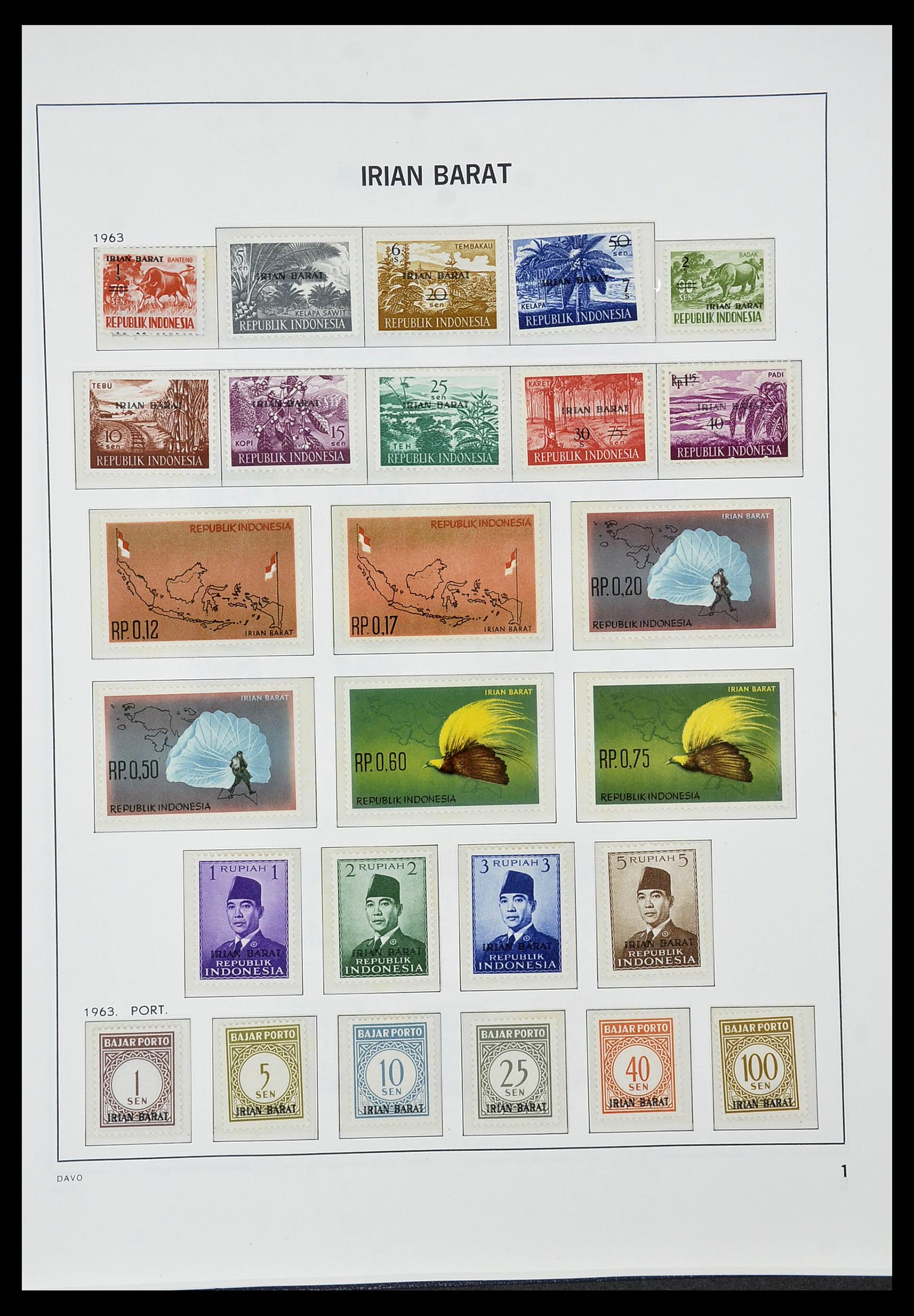 34596 065 - Postzegelverzameling 34596 Indonesië 1949-1991.
