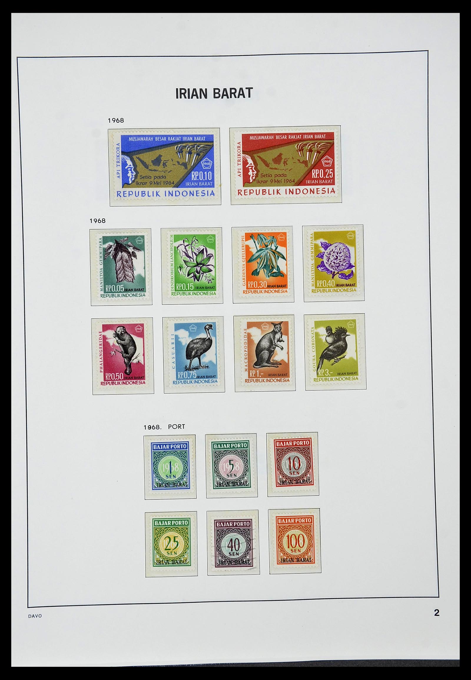 34596 066 - Postzegelverzameling 34596 Indonesië 1949-1991.