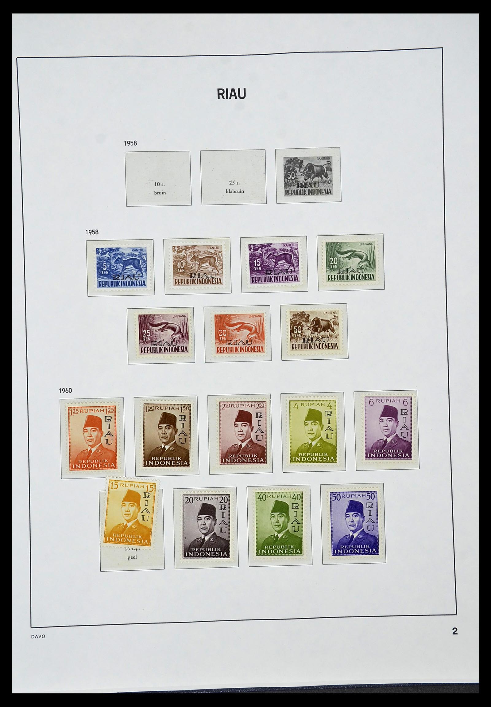 34596 069 - Postzegelverzameling 34596 Indonesië 1949-1991.