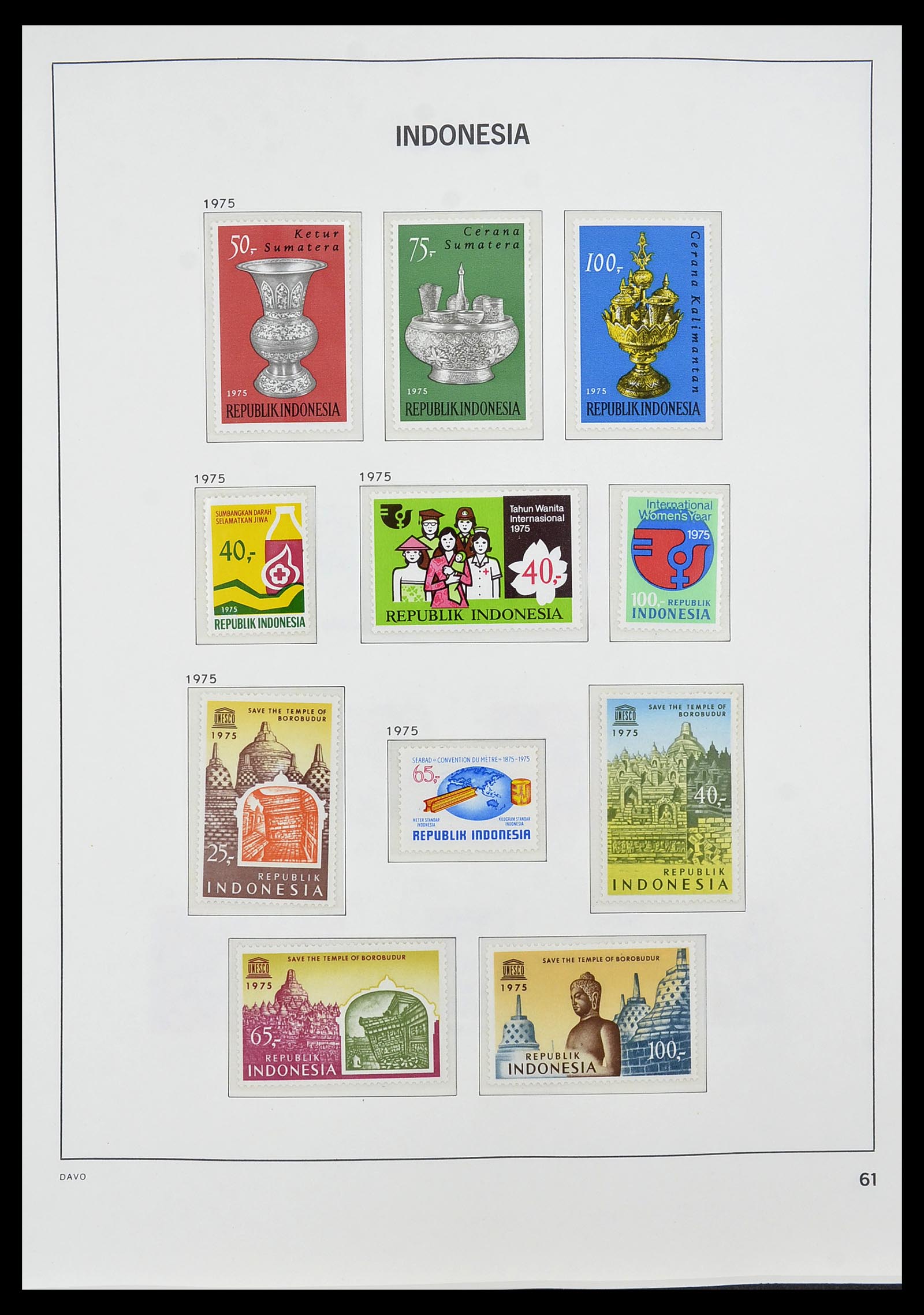 34596 070 - Stamp Collection 34596 Indonesia 1949-1991.
