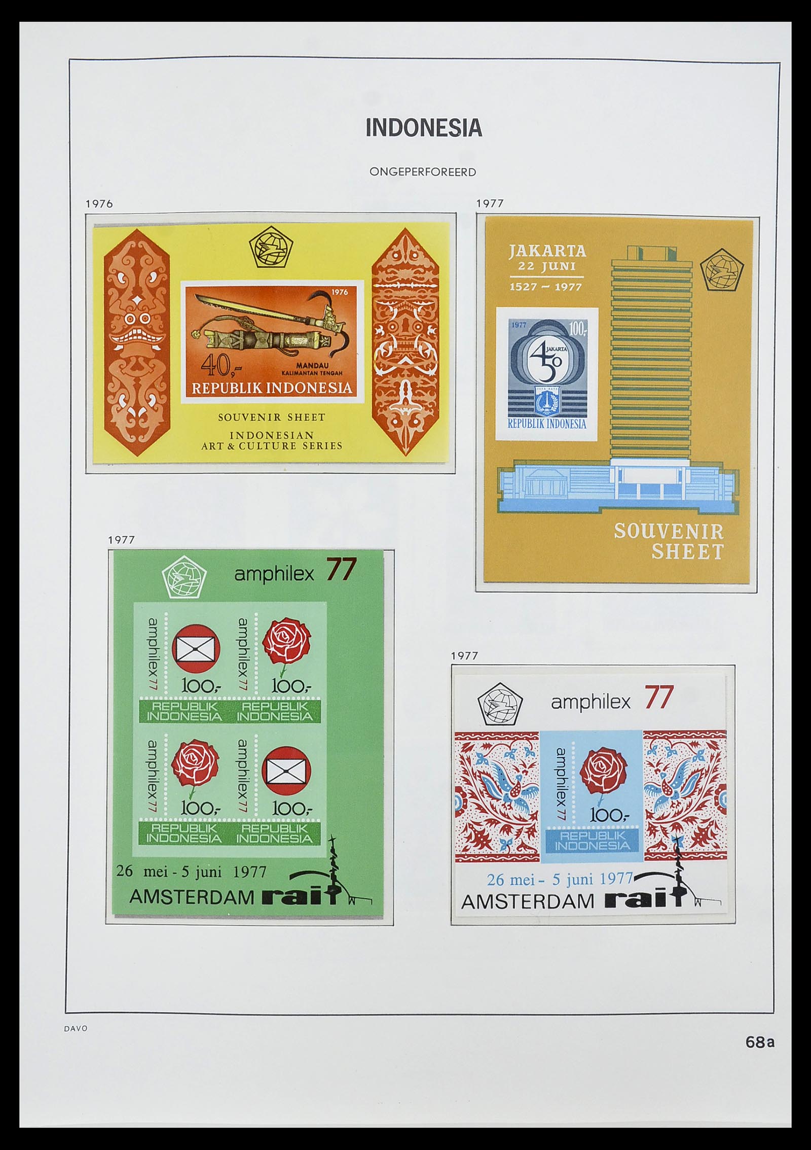 34596 078 - Postzegelverzameling 34596 Indonesië 1949-1991.