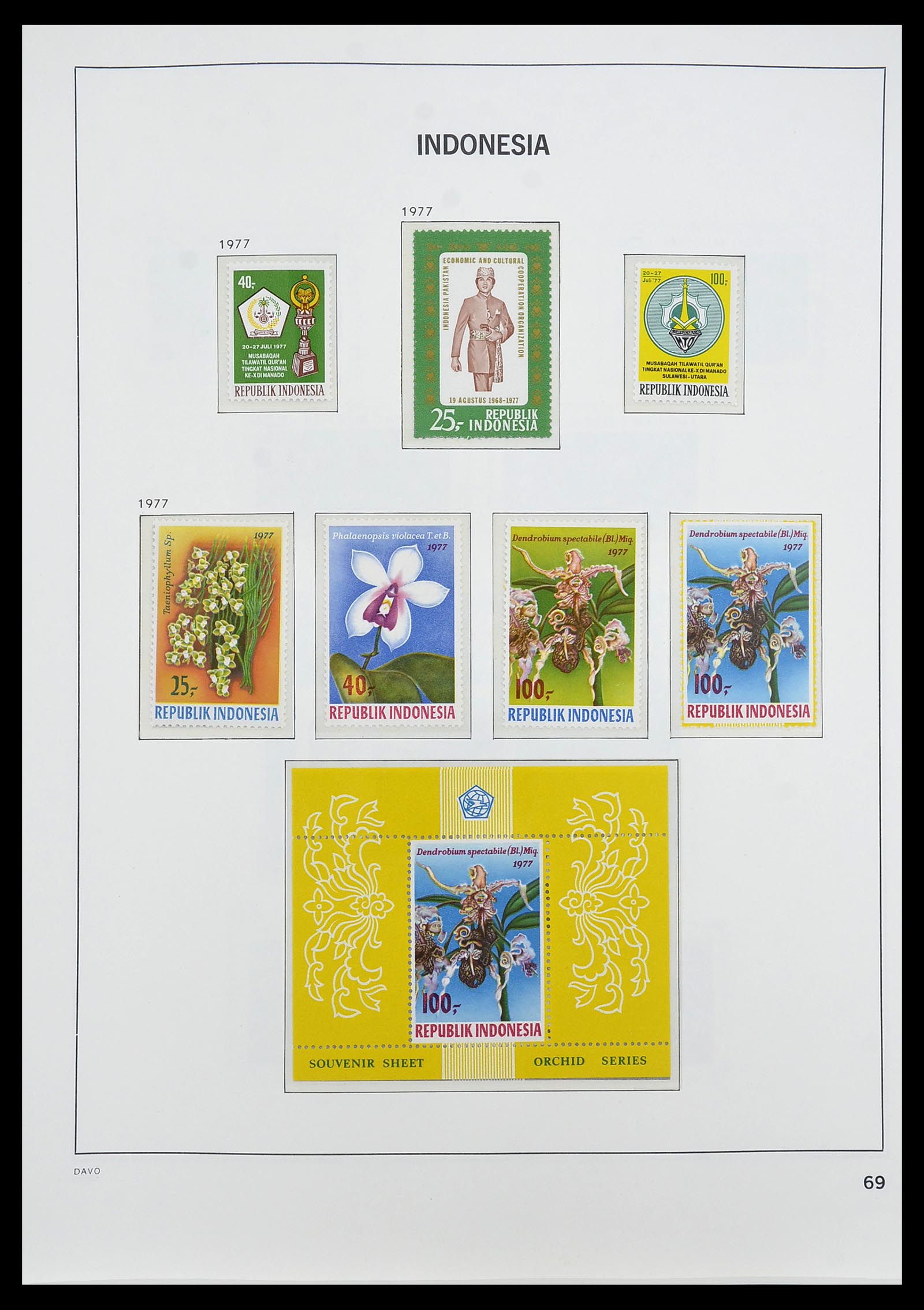 34596 079 - Postzegelverzameling 34596 Indonesië 1949-1991.