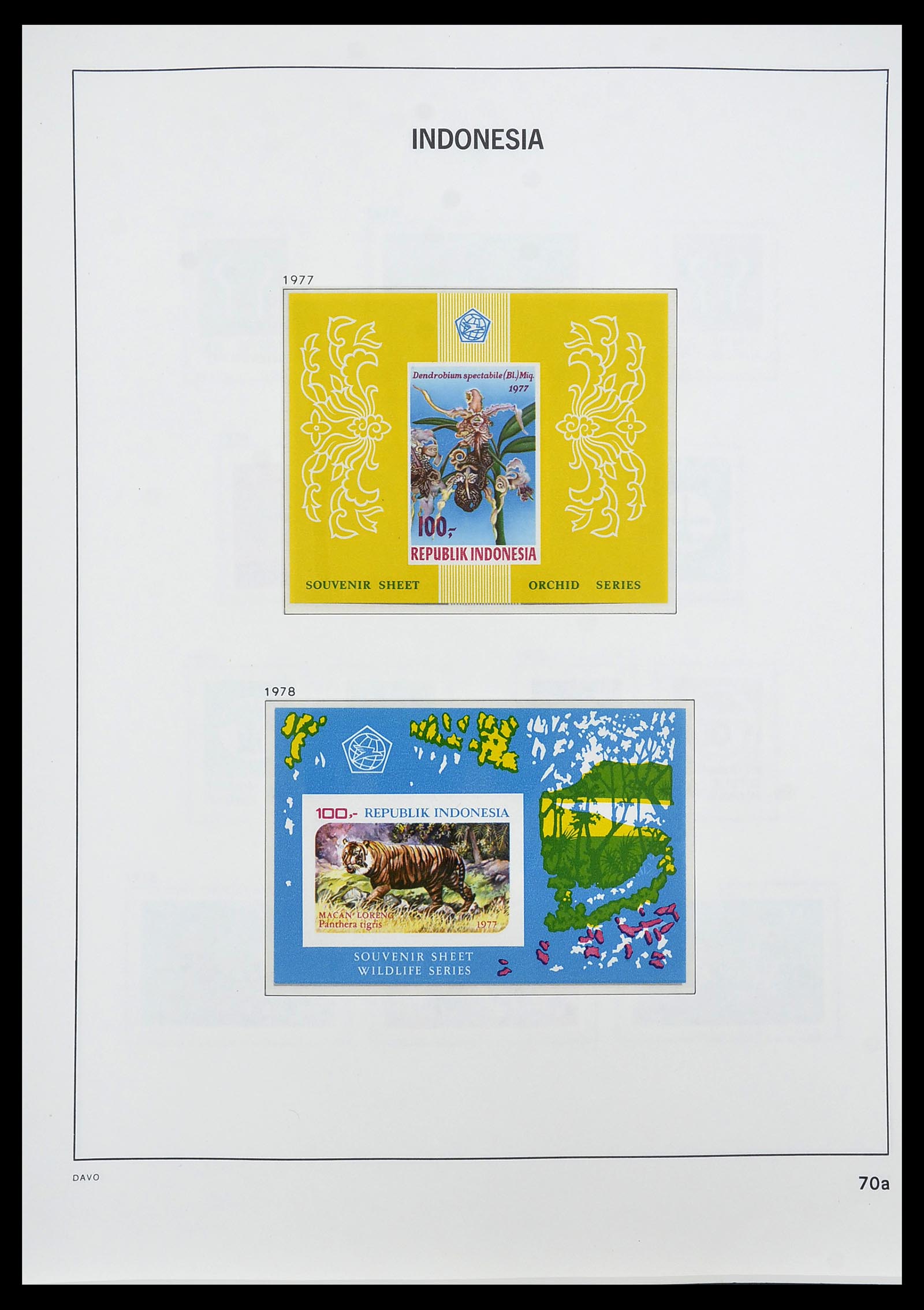 34596 080 - Postzegelverzameling 34596 Indonesië 1949-1991.