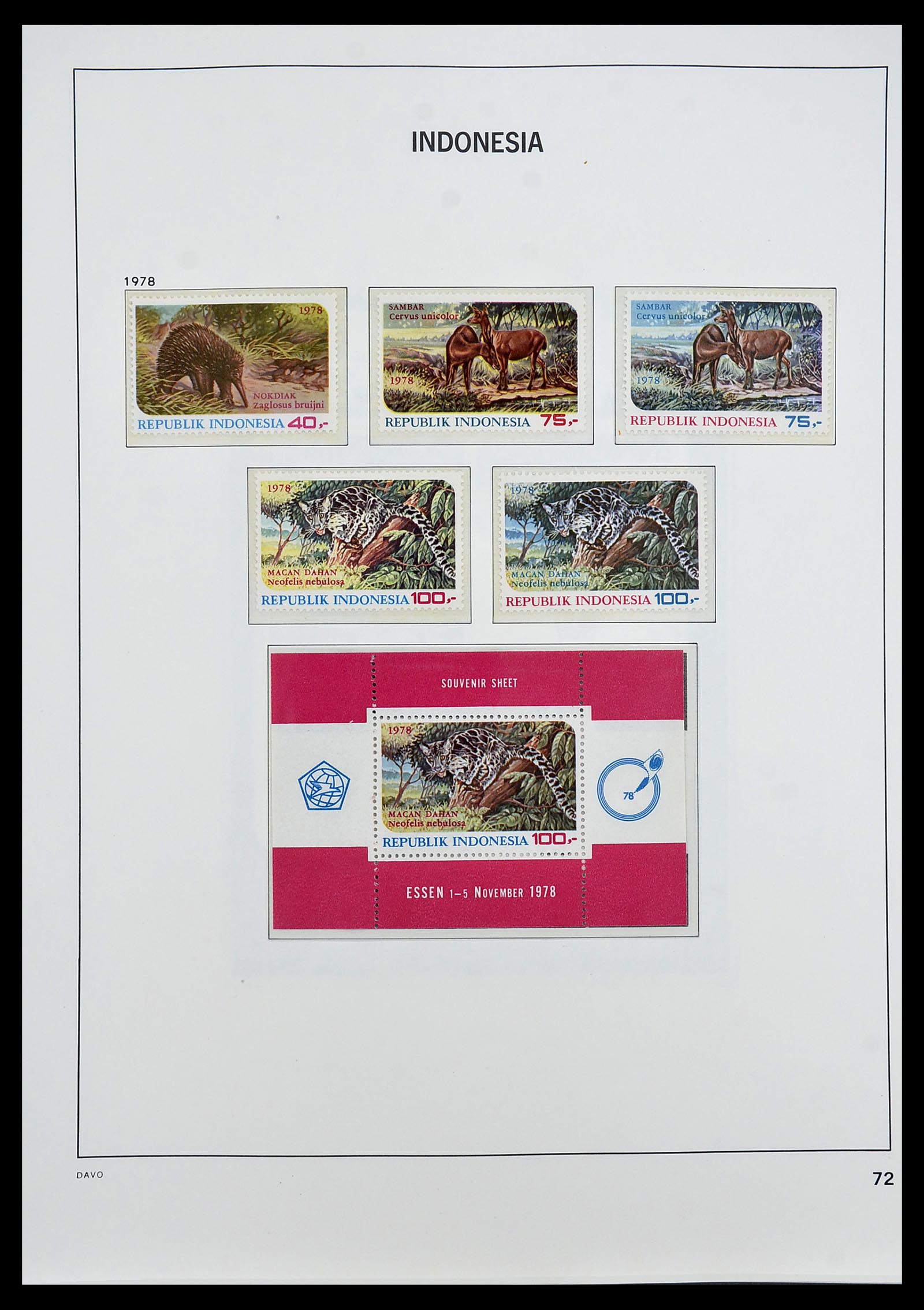 34596 083 - Postzegelverzameling 34596 Indonesië 1949-1991.