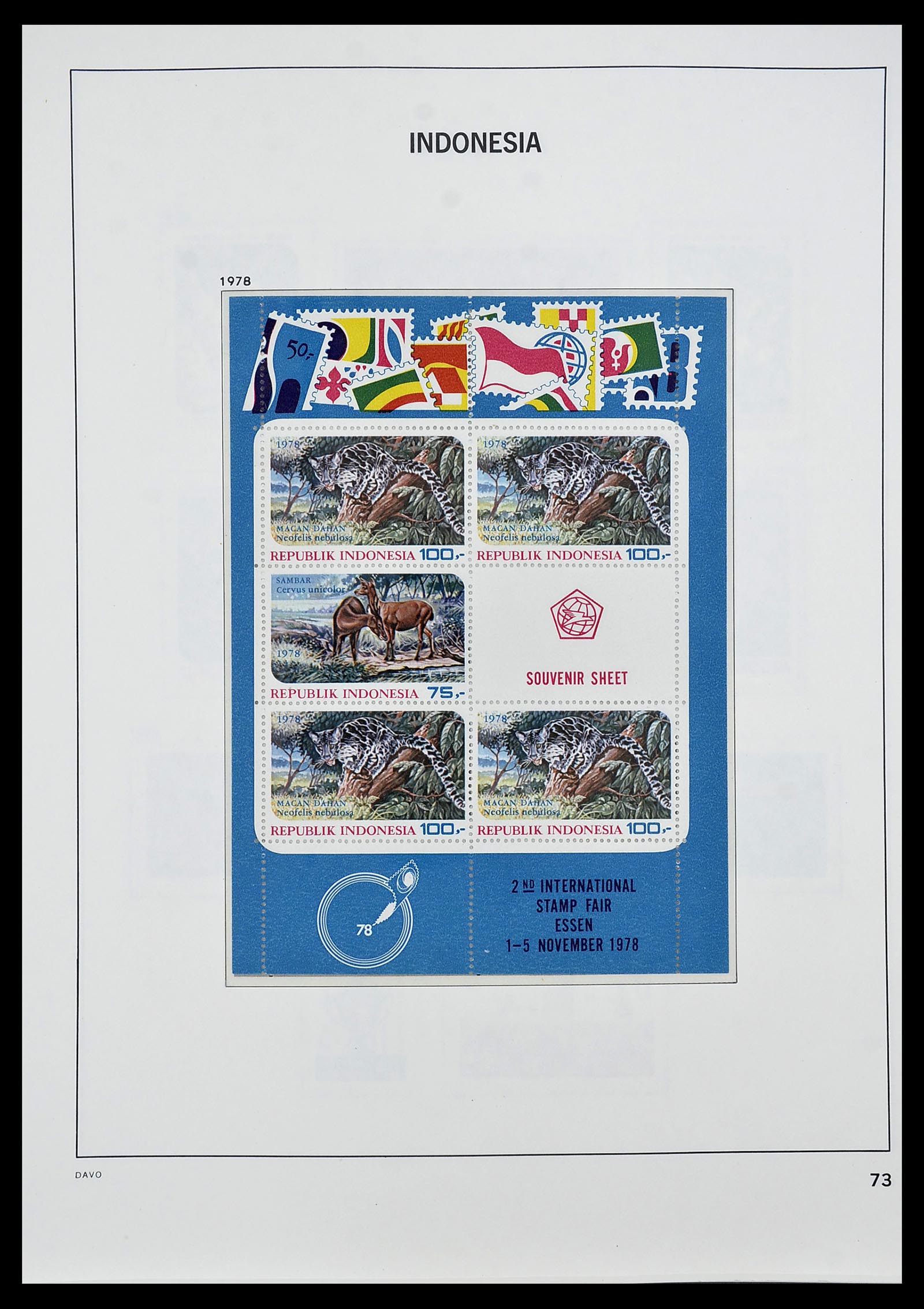 34596 084 - Postzegelverzameling 34596 Indonesië 1949-1991.