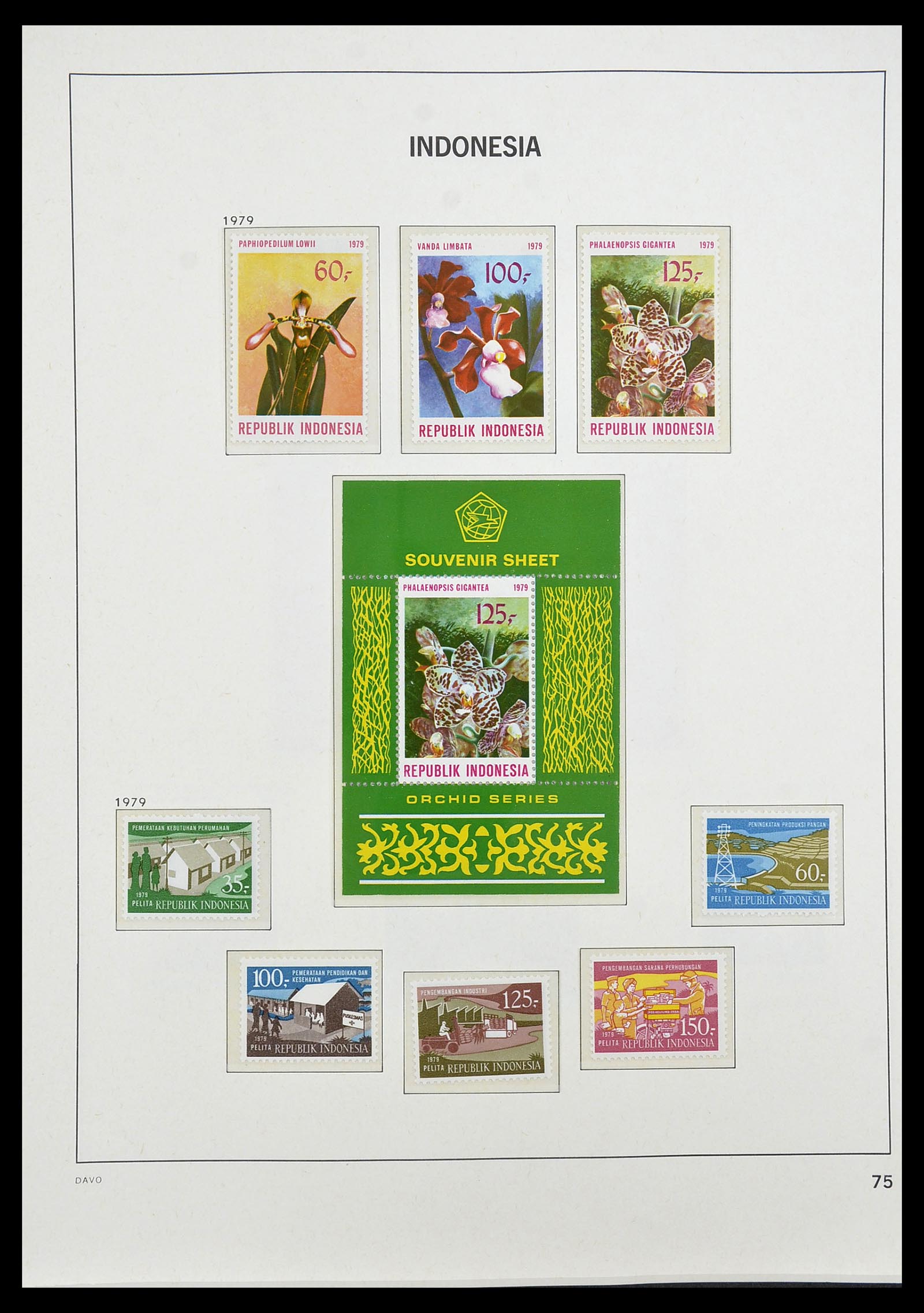 34596 086 - Postzegelverzameling 34596 Indonesië 1949-1991.