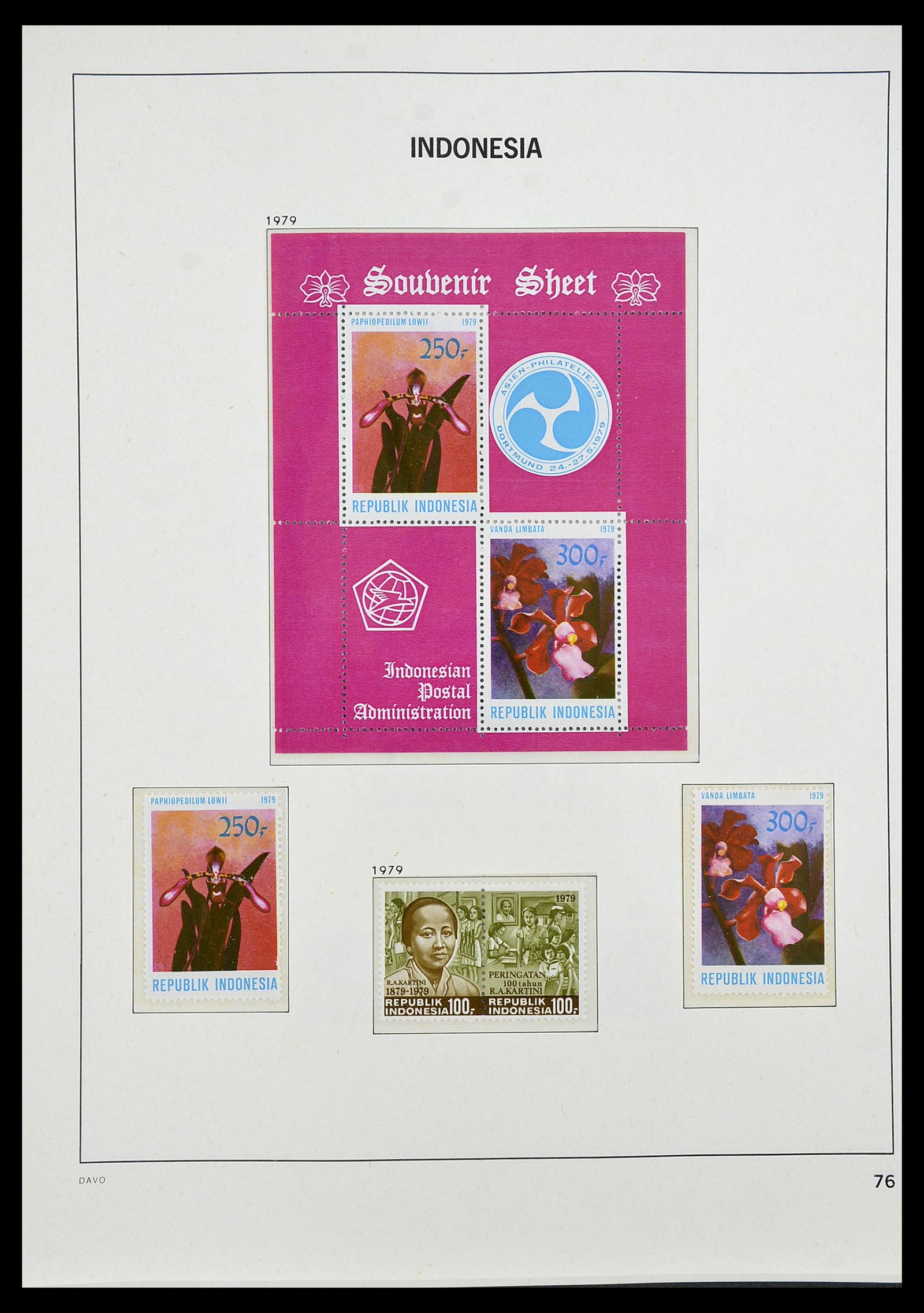 34596 087 - Postzegelverzameling 34596 Indonesië 1949-1991.