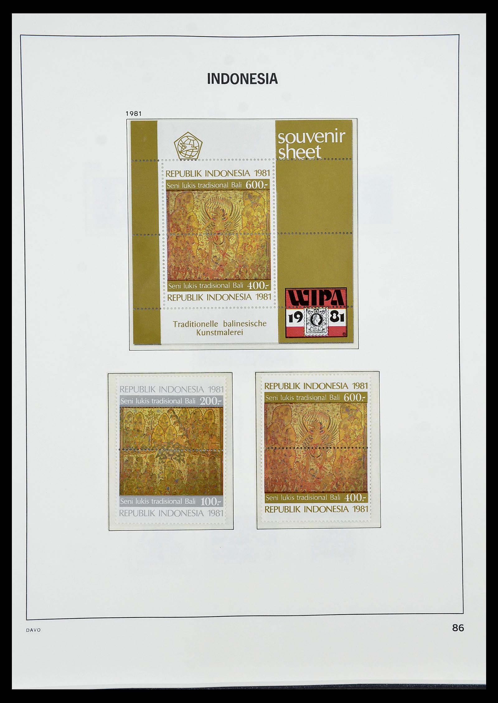 34596 097 - Postzegelverzameling 34596 Indonesië 1949-1991.