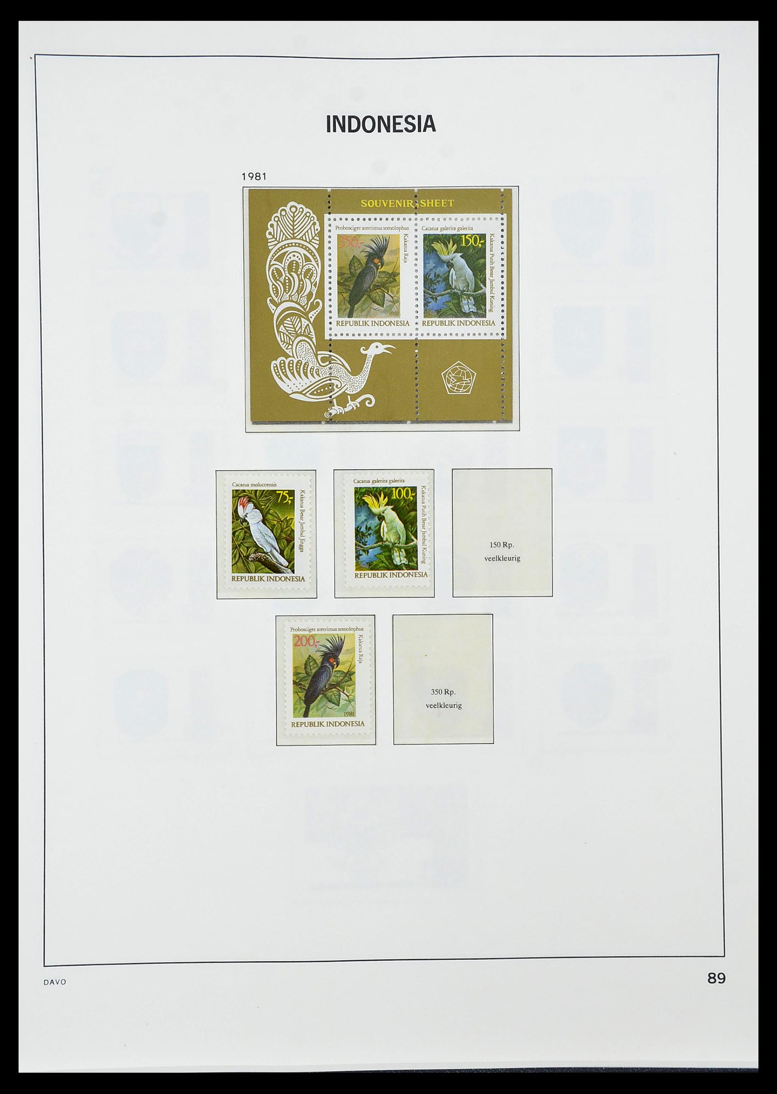 34596 100 - Postzegelverzameling 34596 Indonesië 1949-1991.