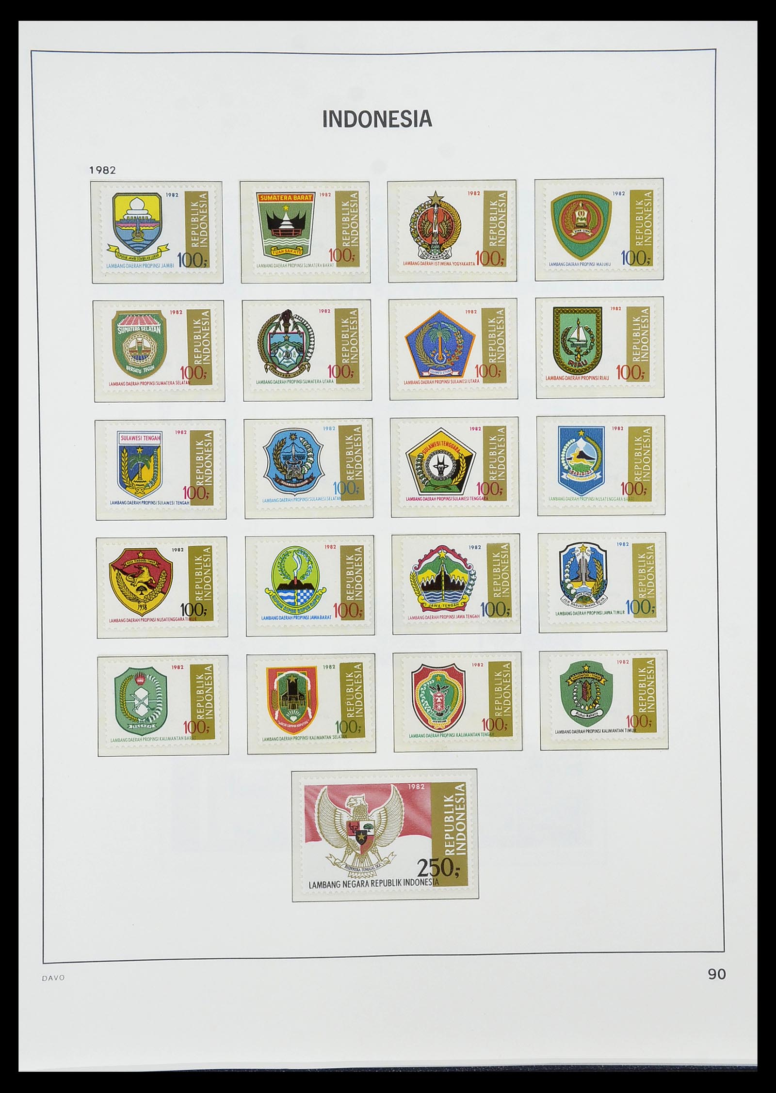 34596 101 - Postzegelverzameling 34596 Indonesië 1949-1991.