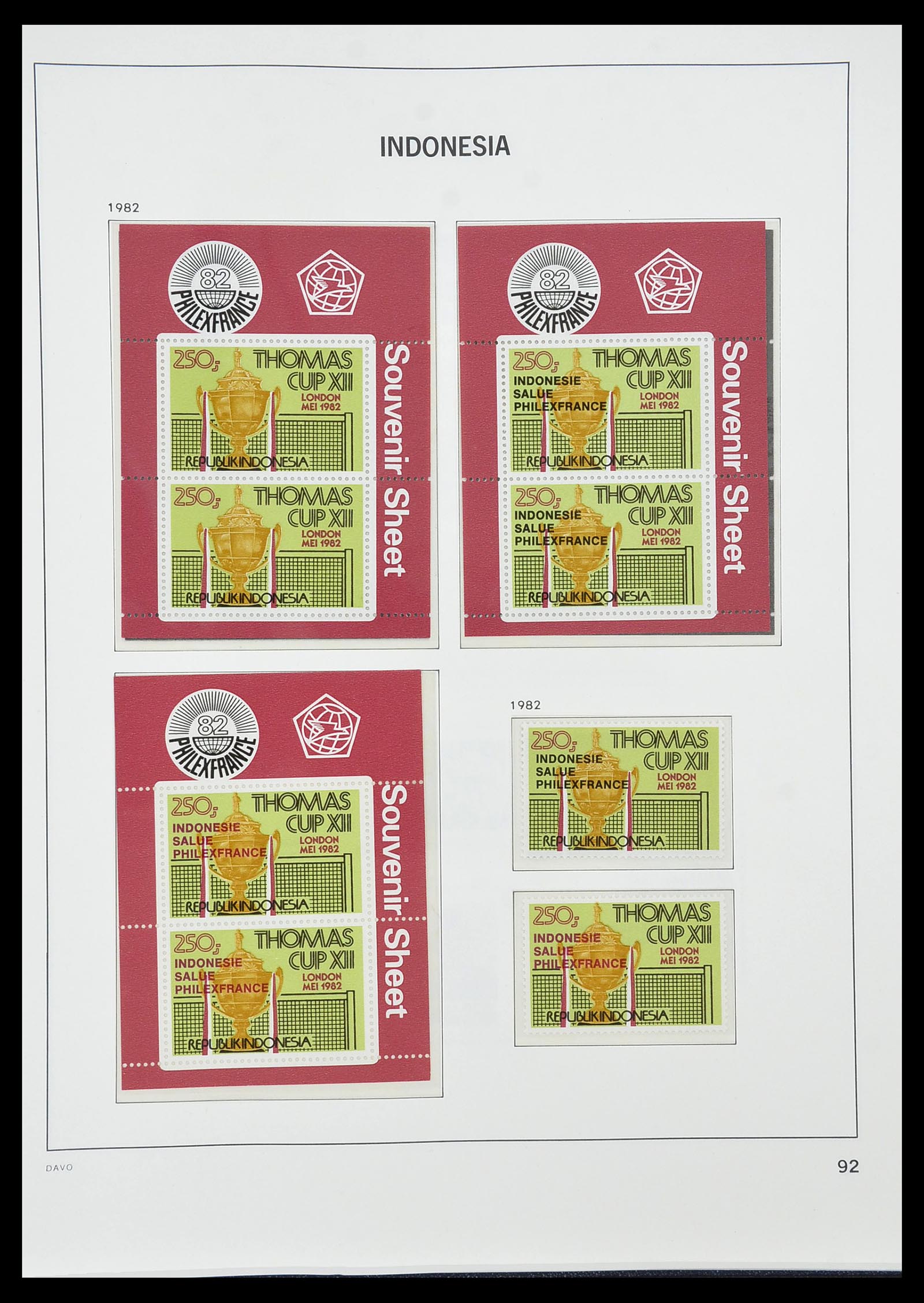 34596 103 - Stamp Collection 34596 Indonesia 1949-1991.