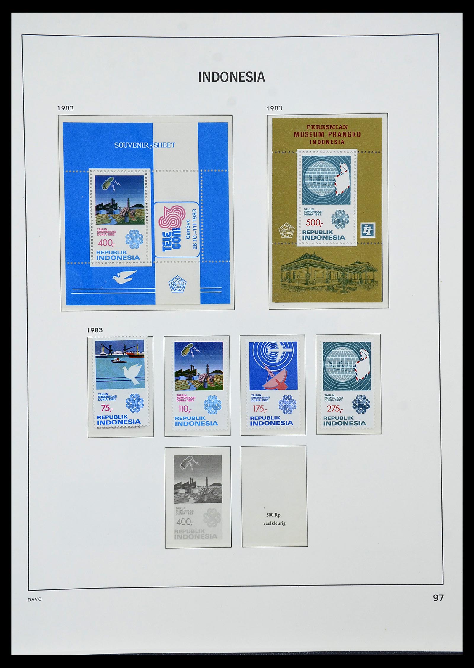 34596 108 - Postzegelverzameling 34596 Indonesië 1949-1991.