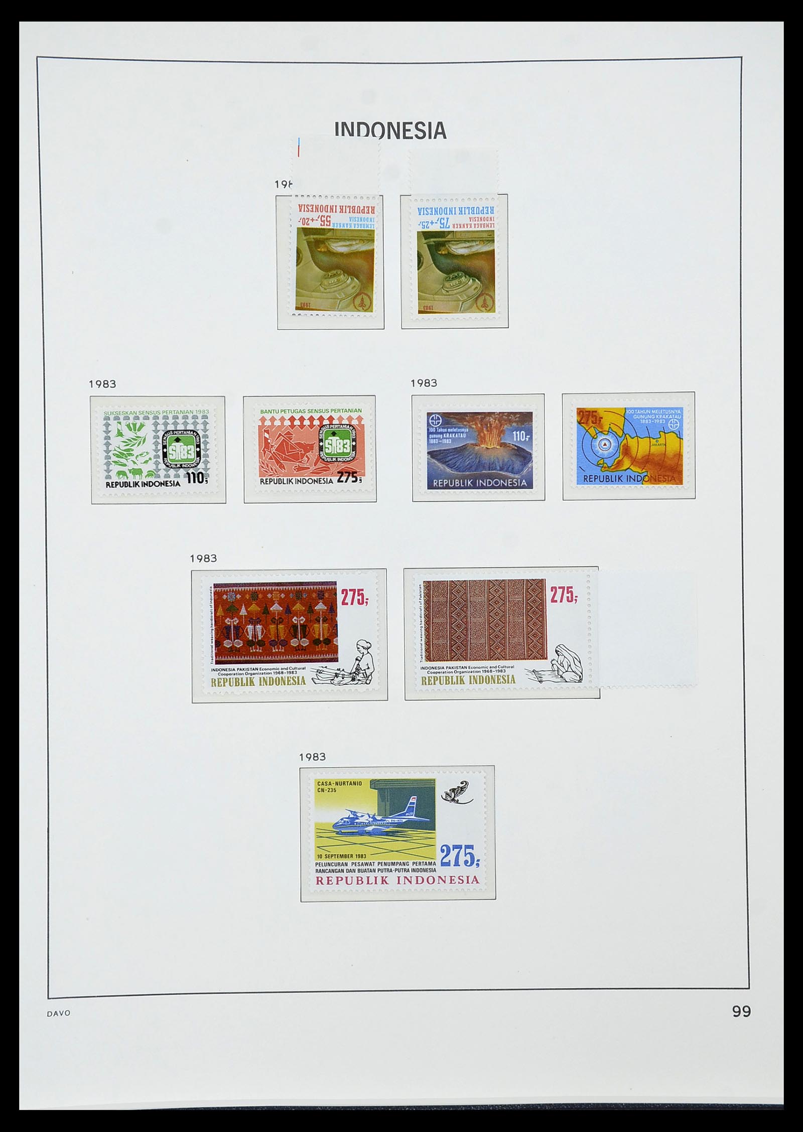 34596 110 - Postzegelverzameling 34596 Indonesië 1949-1991.