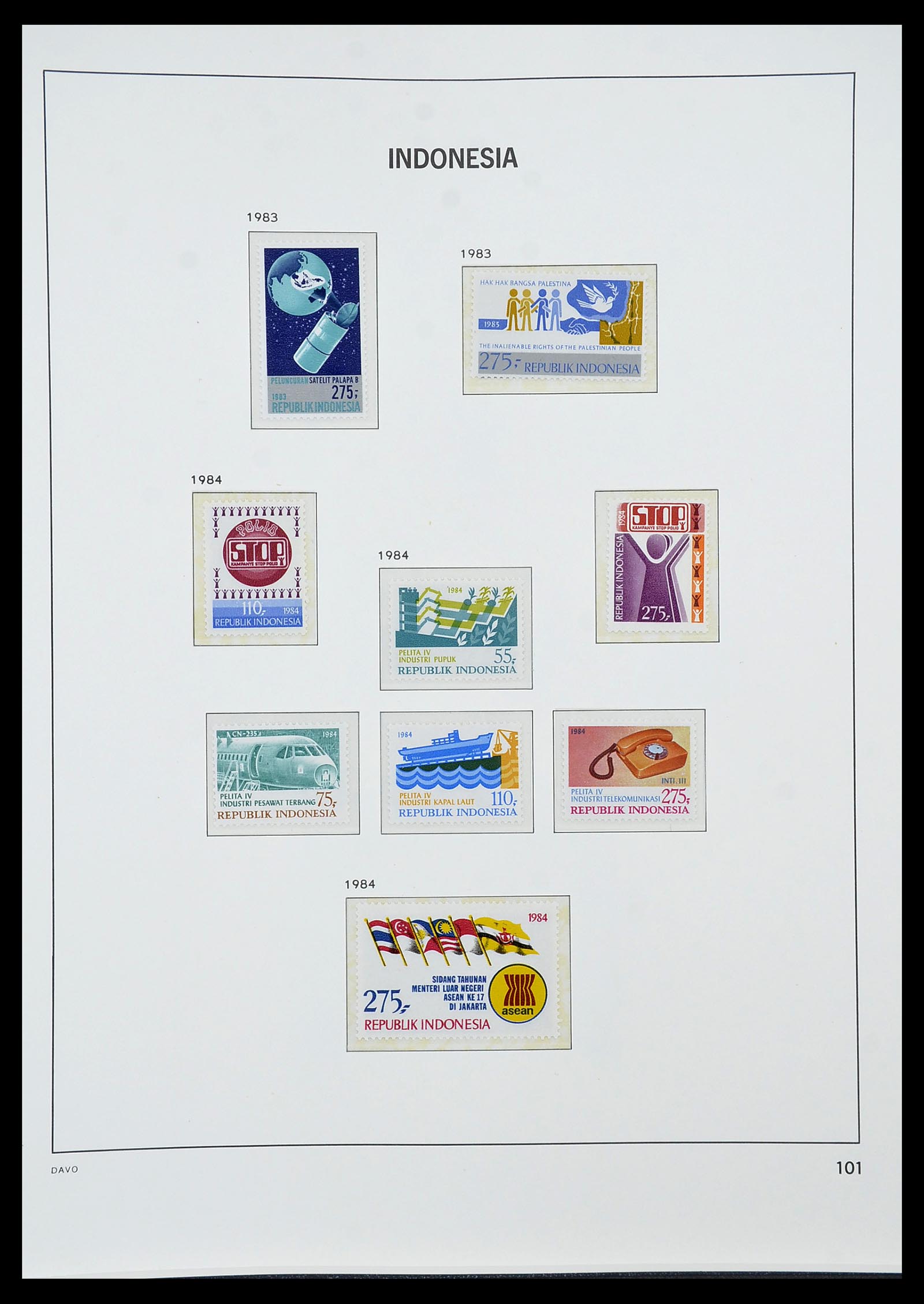 34596 112 - Postzegelverzameling 34596 Indonesië 1949-1991.