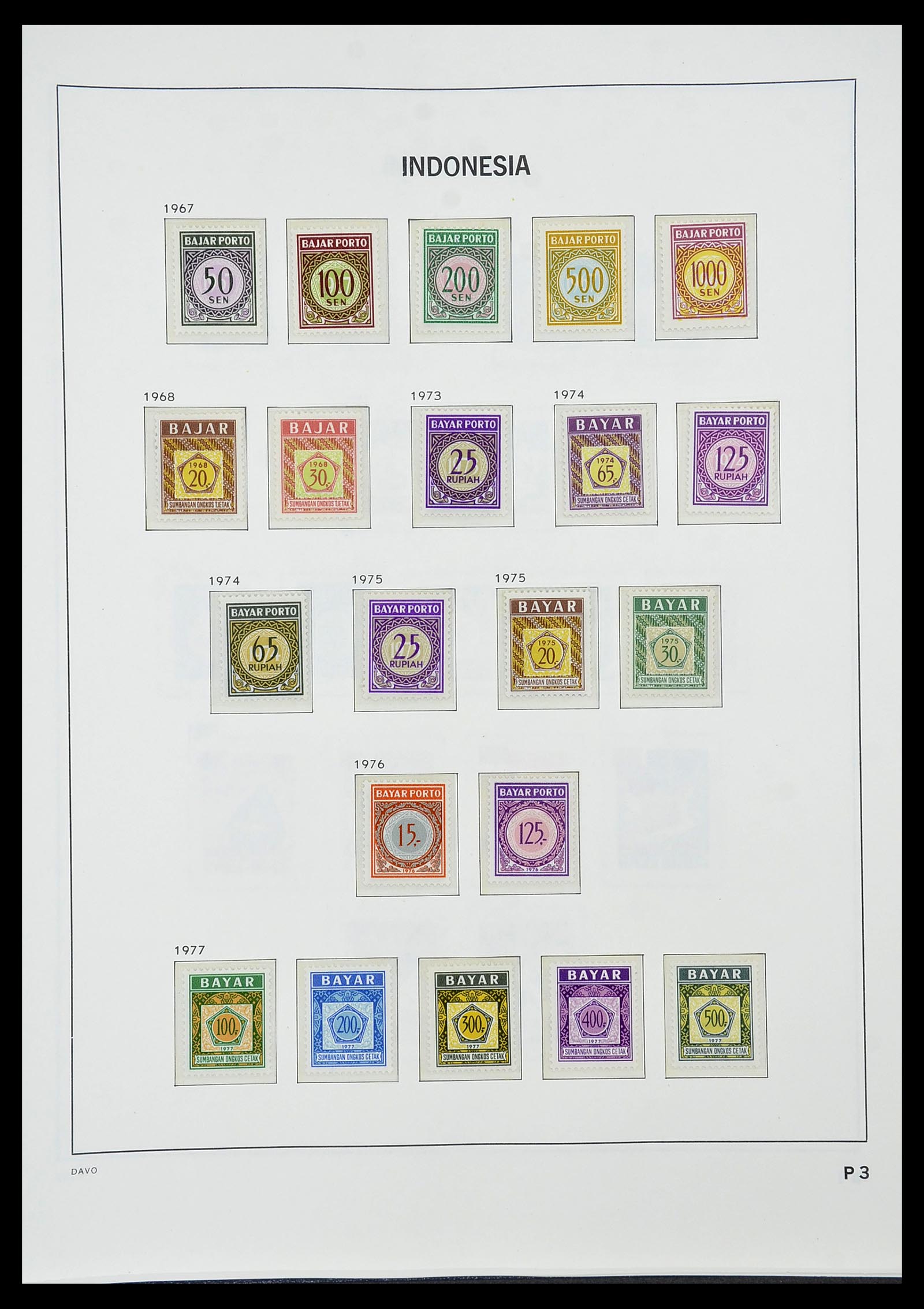 34596 118 - Postzegelverzameling 34596 Indonesië 1949-1991.