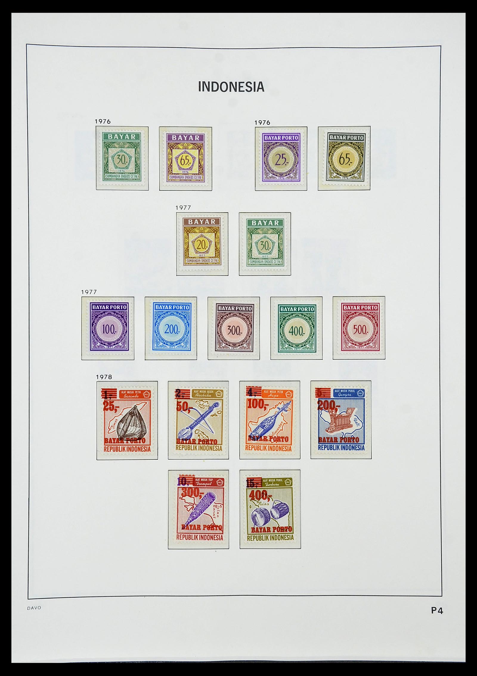 34596 119 - Stamp Collection 34596 Indonesia 1949-1991.