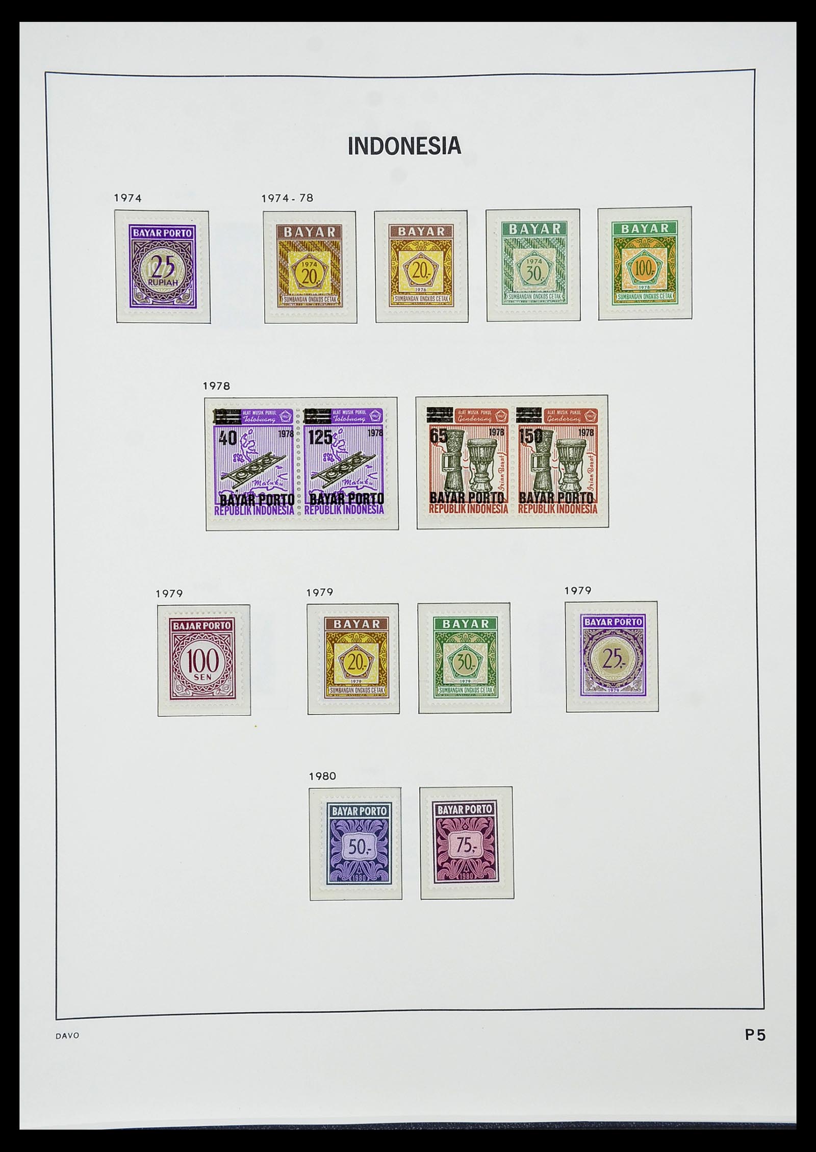 34596 120 - Stamp Collection 34596 Indonesia 1949-1991.