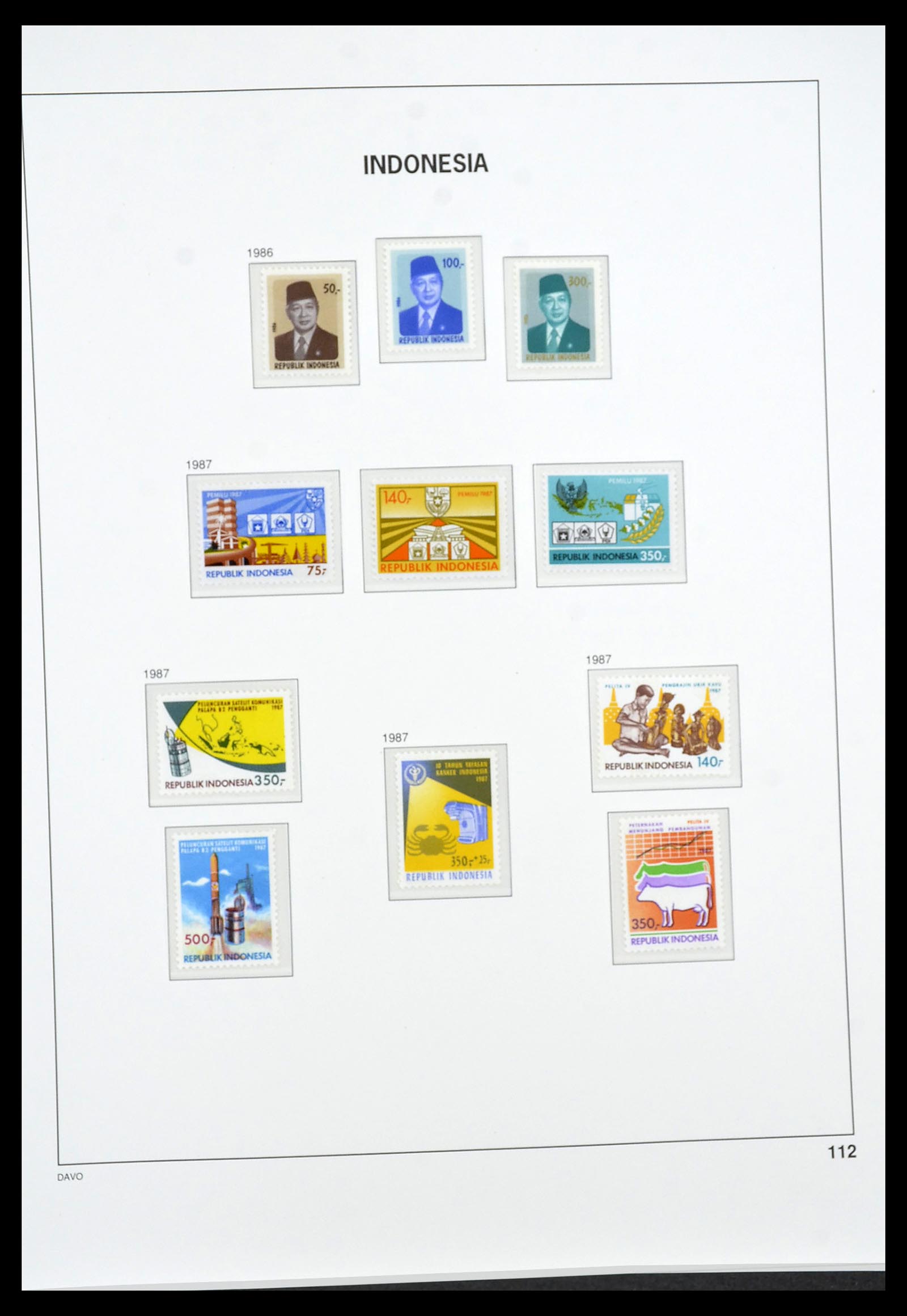 34596 127 - Postzegelverzameling 34596 Indonesië 1949-1991.