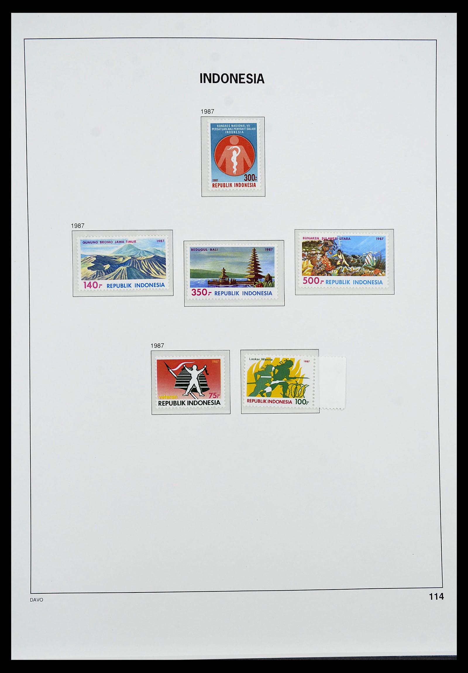 34596 129 - Postzegelverzameling 34596 Indonesië 1949-1991.