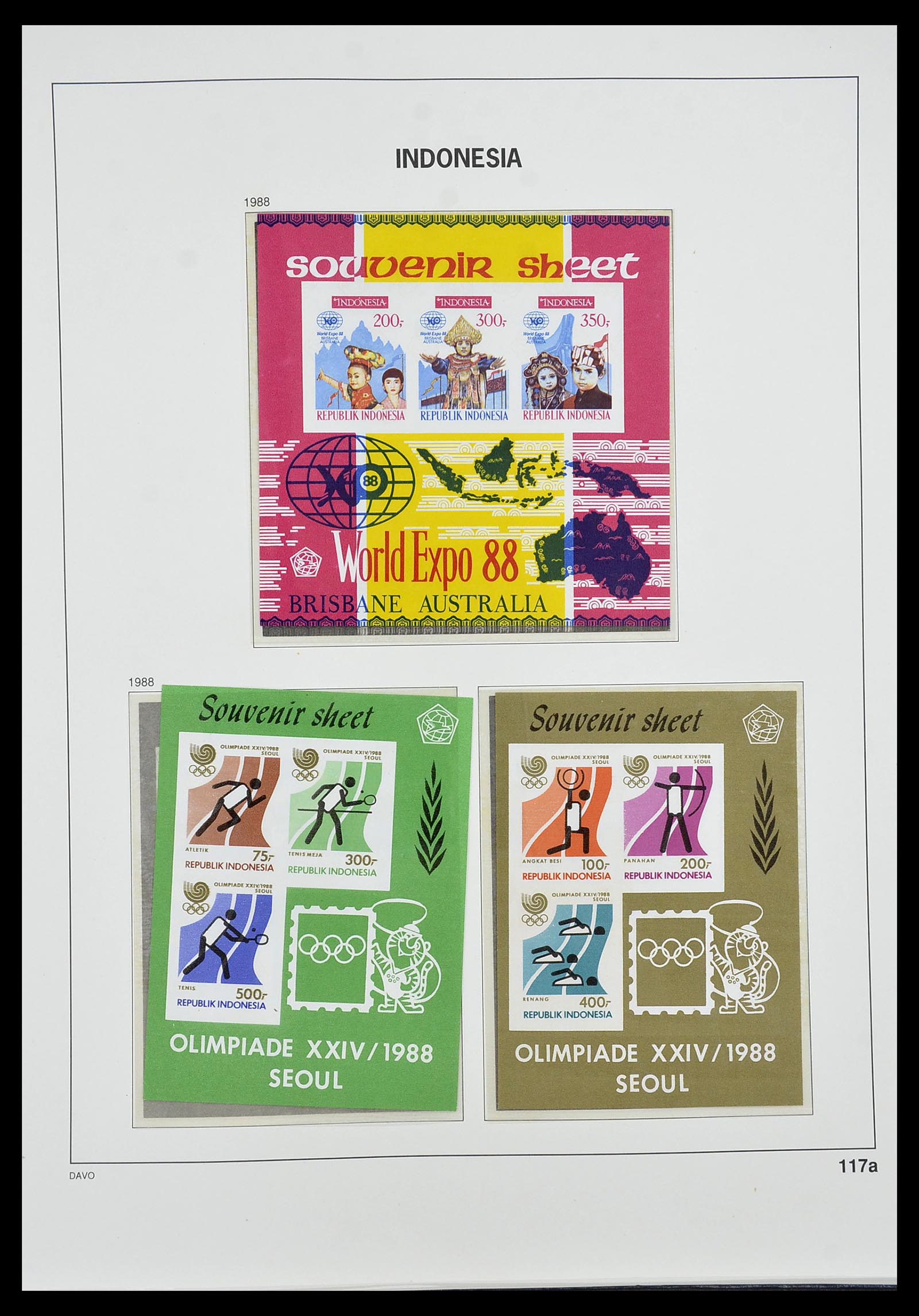 34596 133 - Postzegelverzameling 34596 Indonesië 1949-1991.
