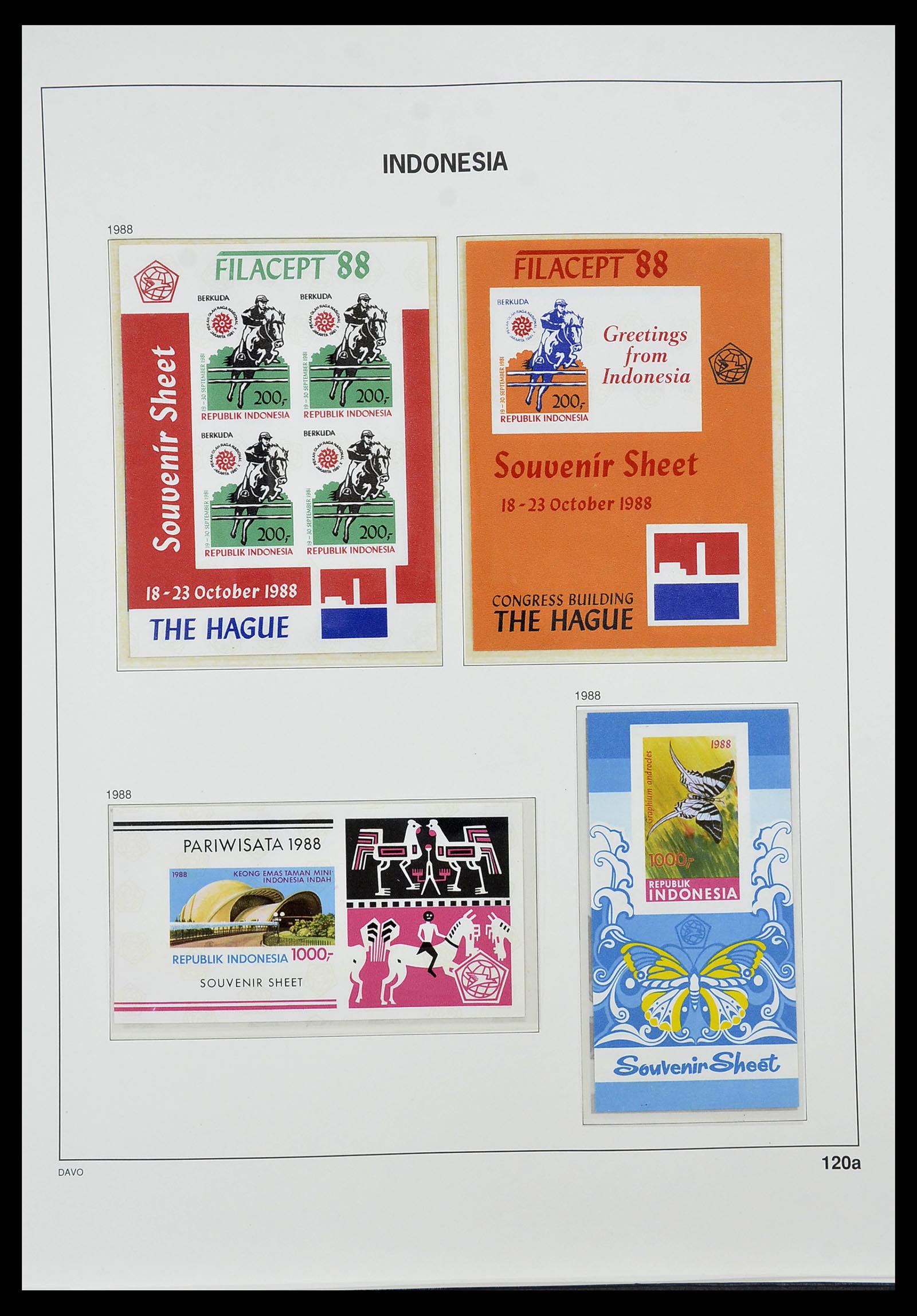 34596 137 - Postzegelverzameling 34596 Indonesië 1949-1991.