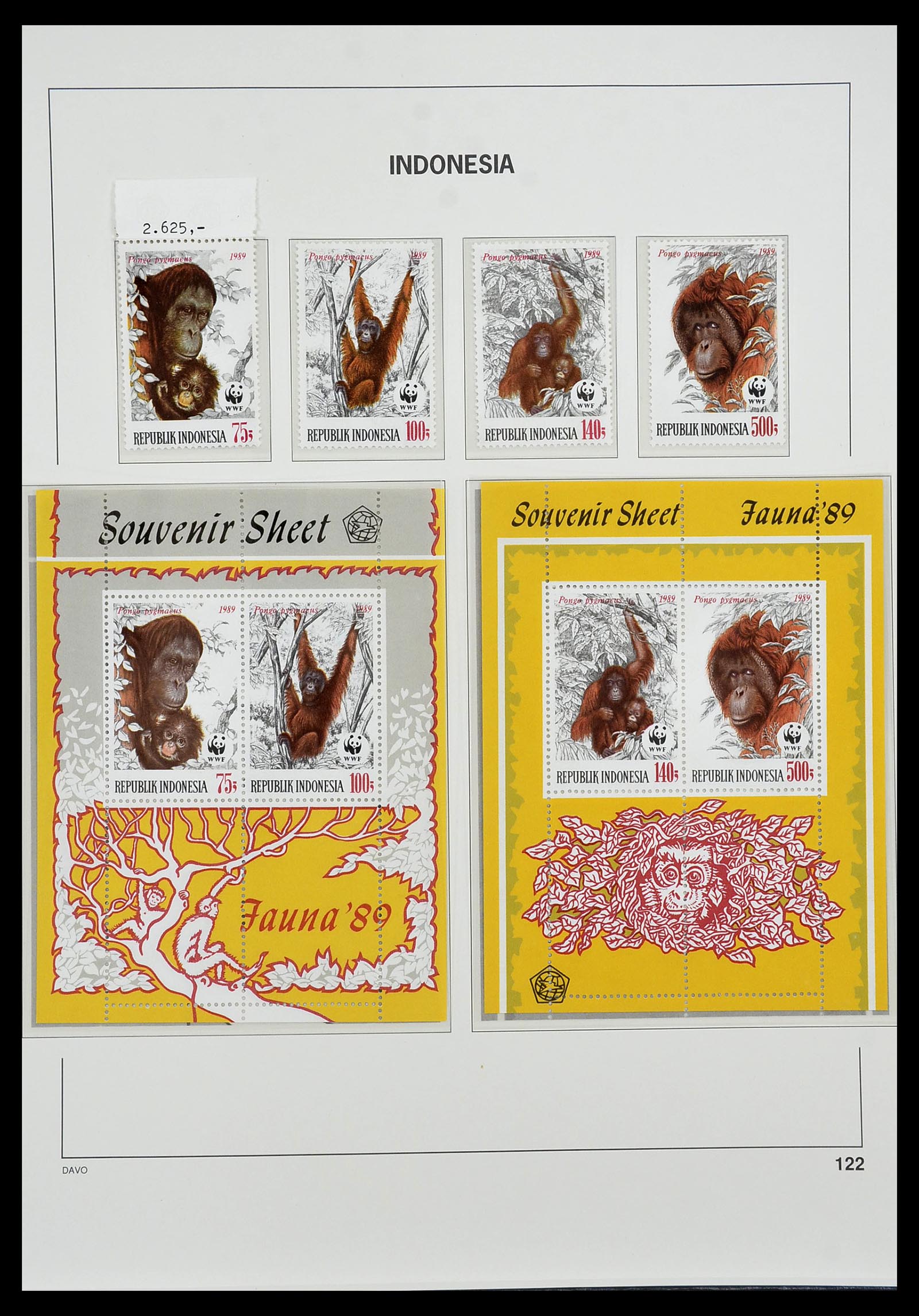 34596 139 - Postzegelverzameling 34596 Indonesië 1949-1991.