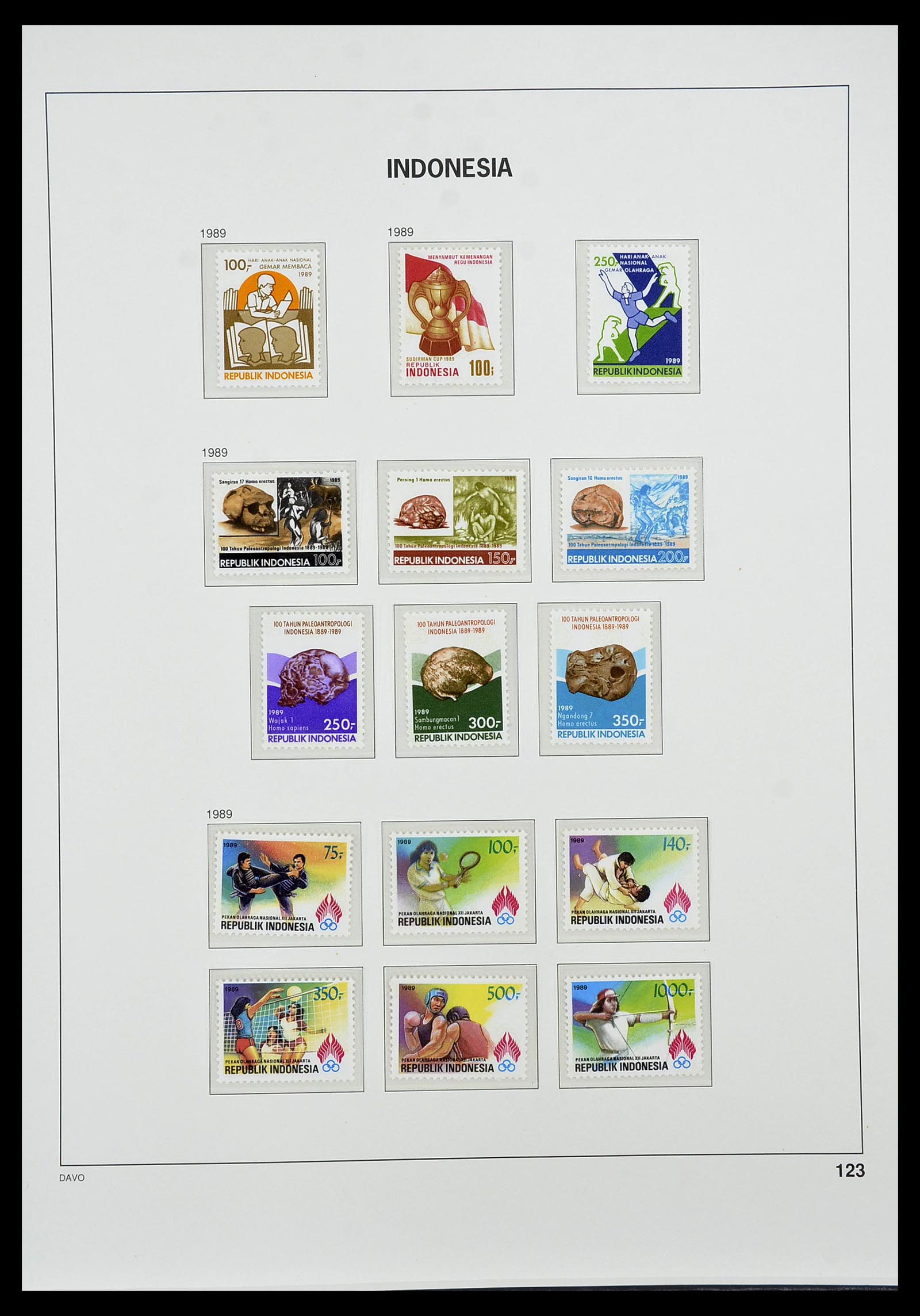 34596 140 - Postzegelverzameling 34596 Indonesië 1949-1991.