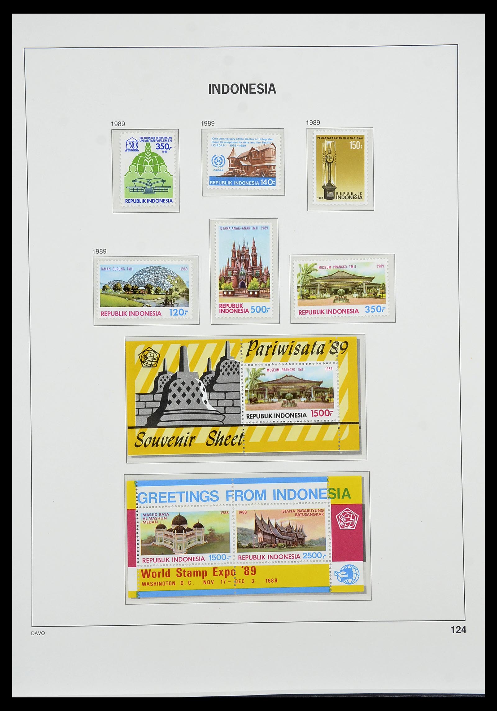 34596 141 - Postzegelverzameling 34596 Indonesië 1949-1991.