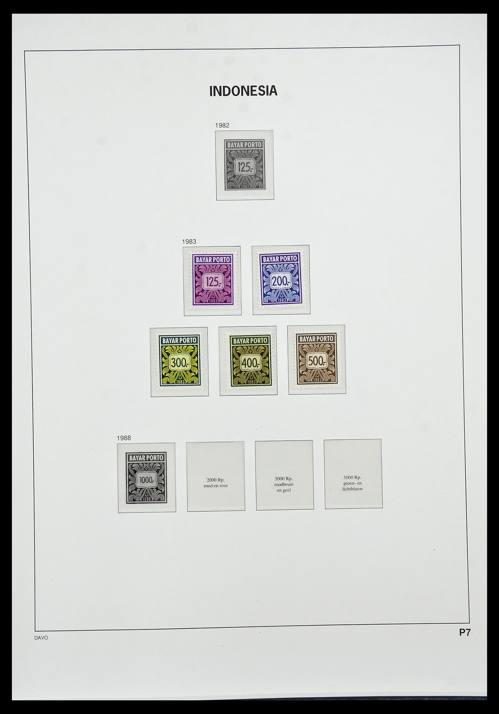 34596 142 - Postzegelverzameling 34596 Indonesië 1949-1991.