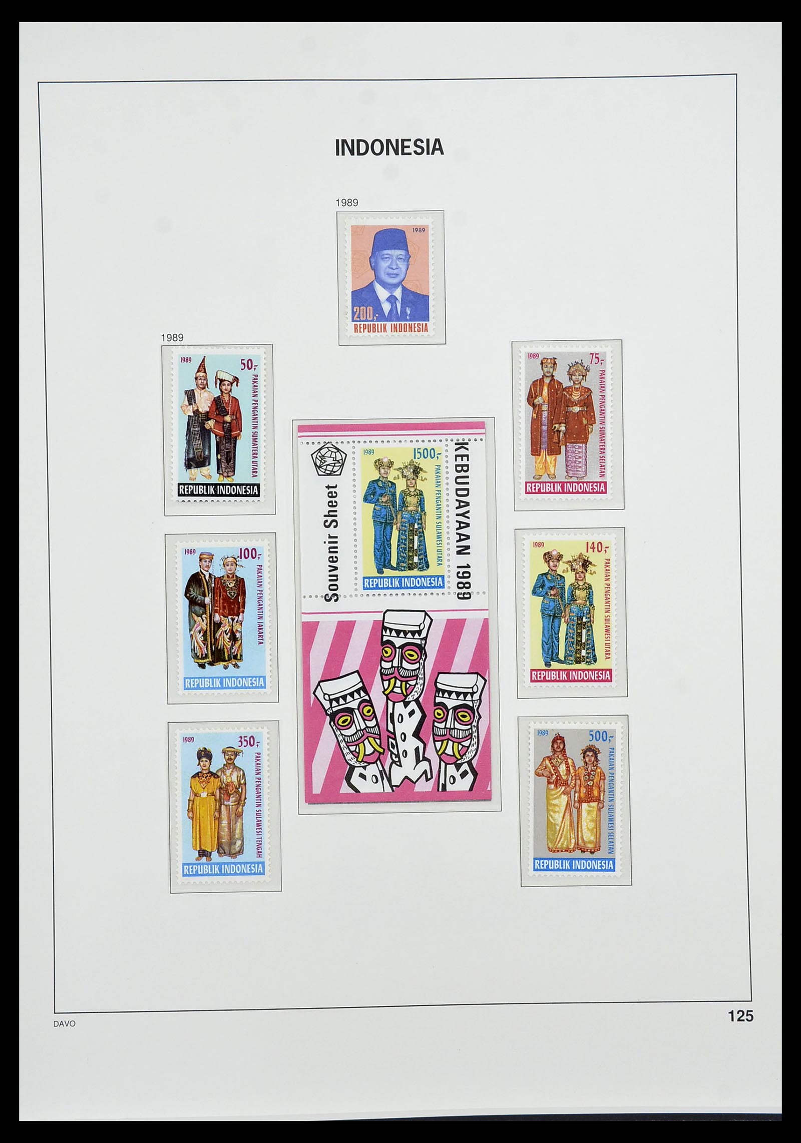 34596 143 - Postzegelverzameling 34596 Indonesië 1949-1991.