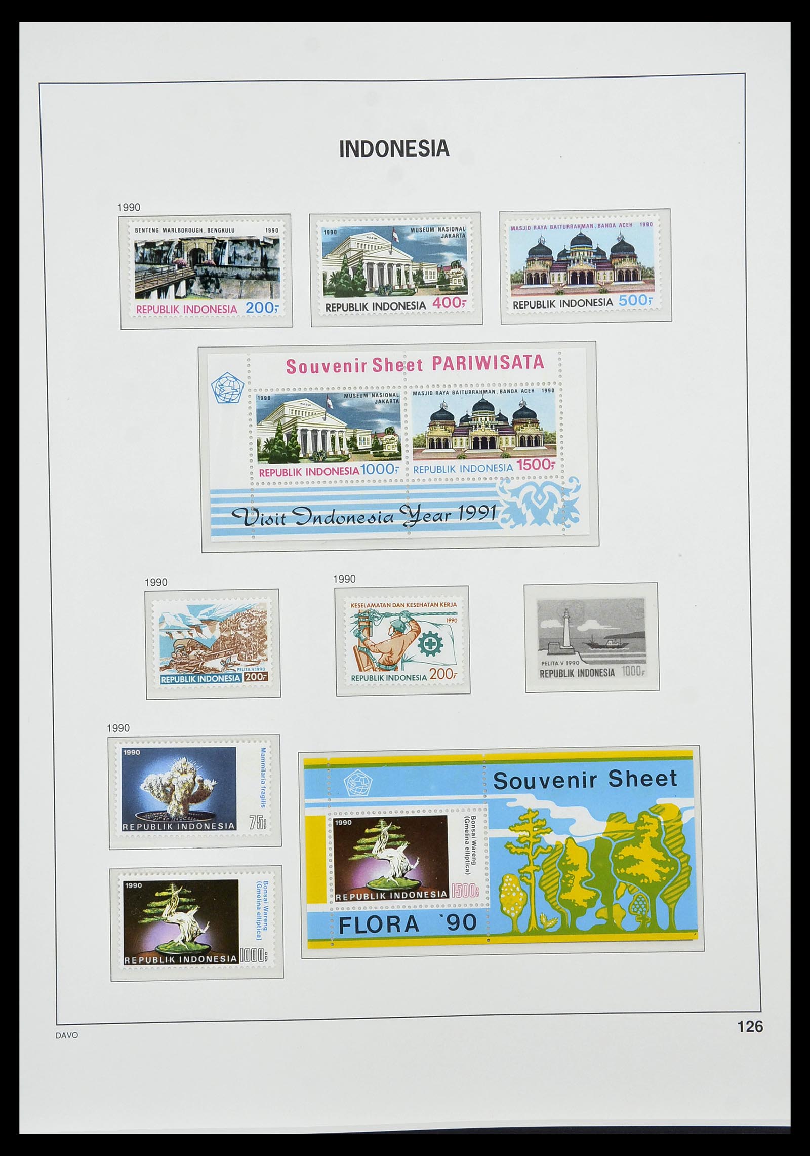 34596 144 - Postzegelverzameling 34596 Indonesië 1949-1991.