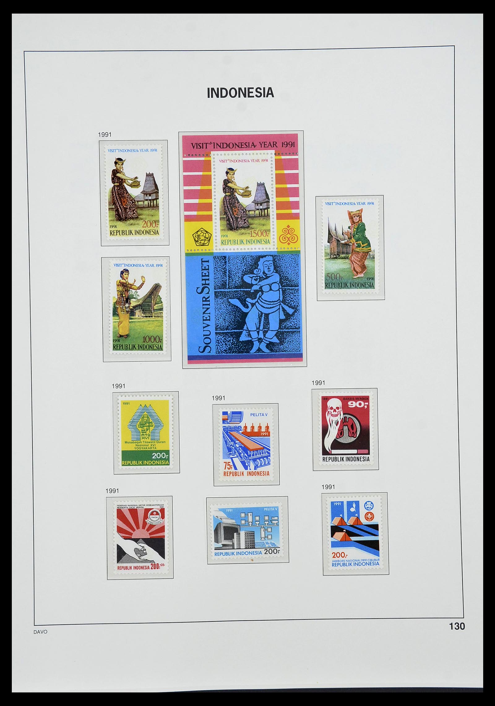 34596 148 - Postzegelverzameling 34596 Indonesië 1949-1991.