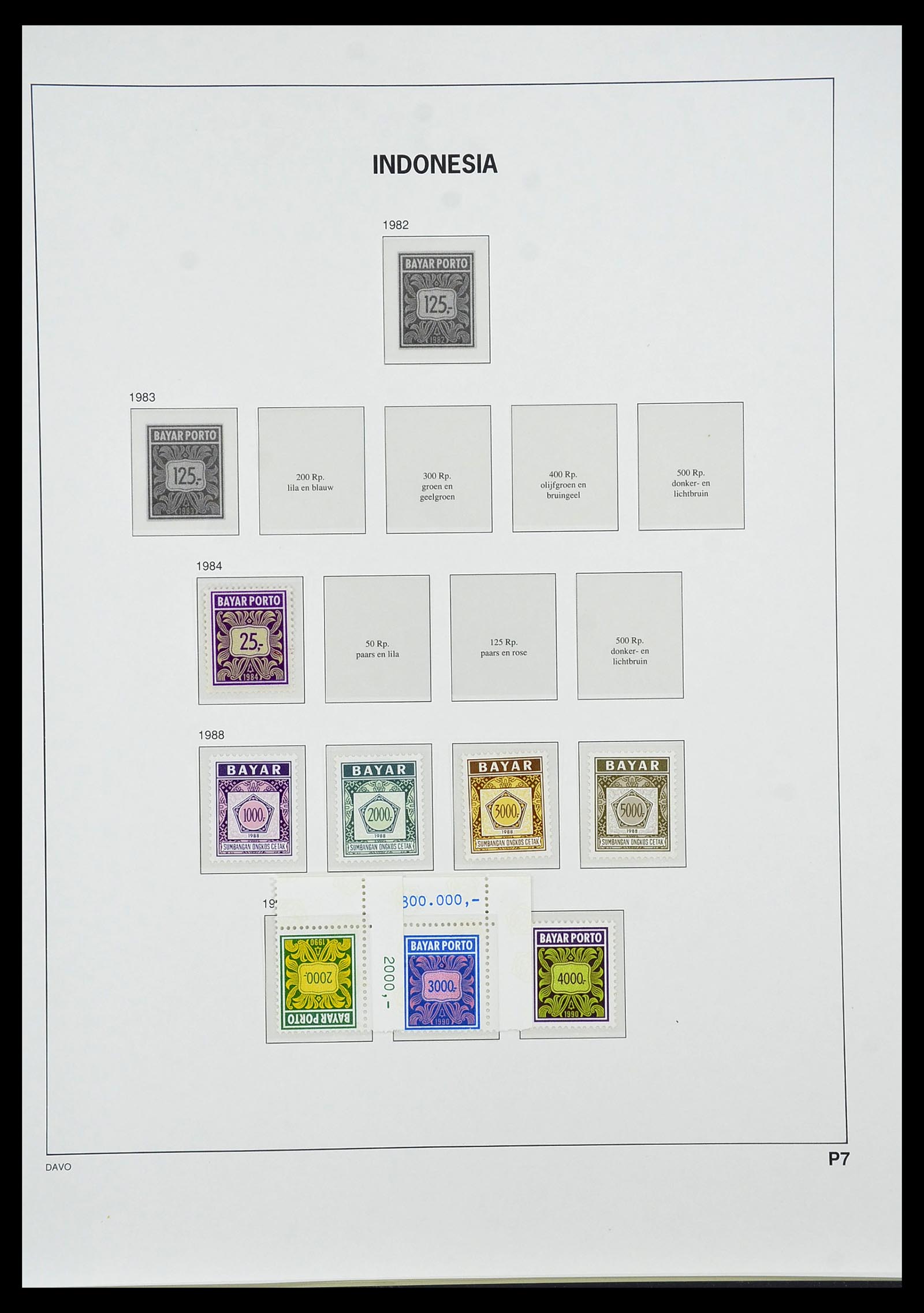 34596 151 - Stamp Collection 34596 Indonesia 1949-1991.
