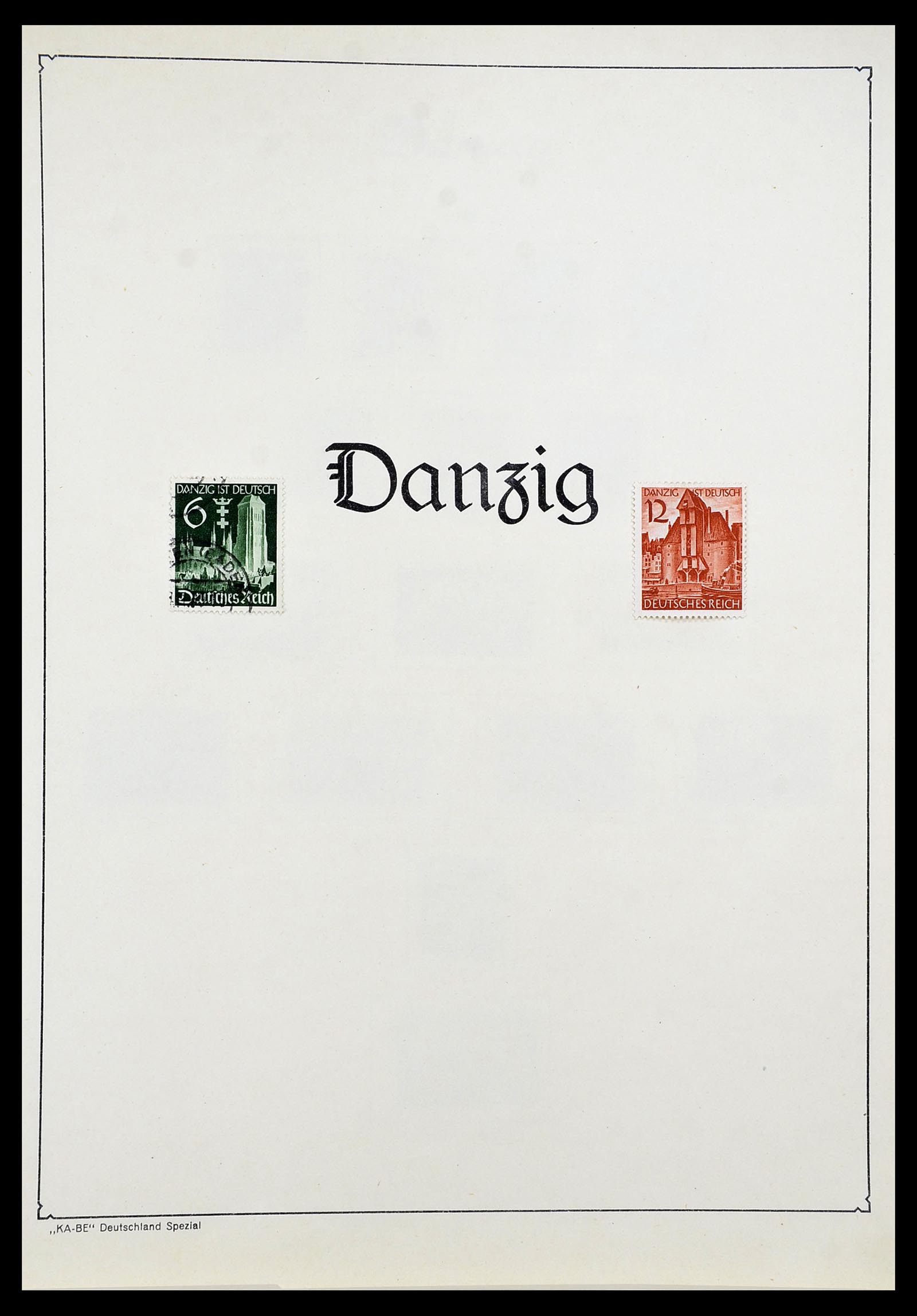 34597 001 - Postzegelverzameling 34597 Danzig 1920-1939.