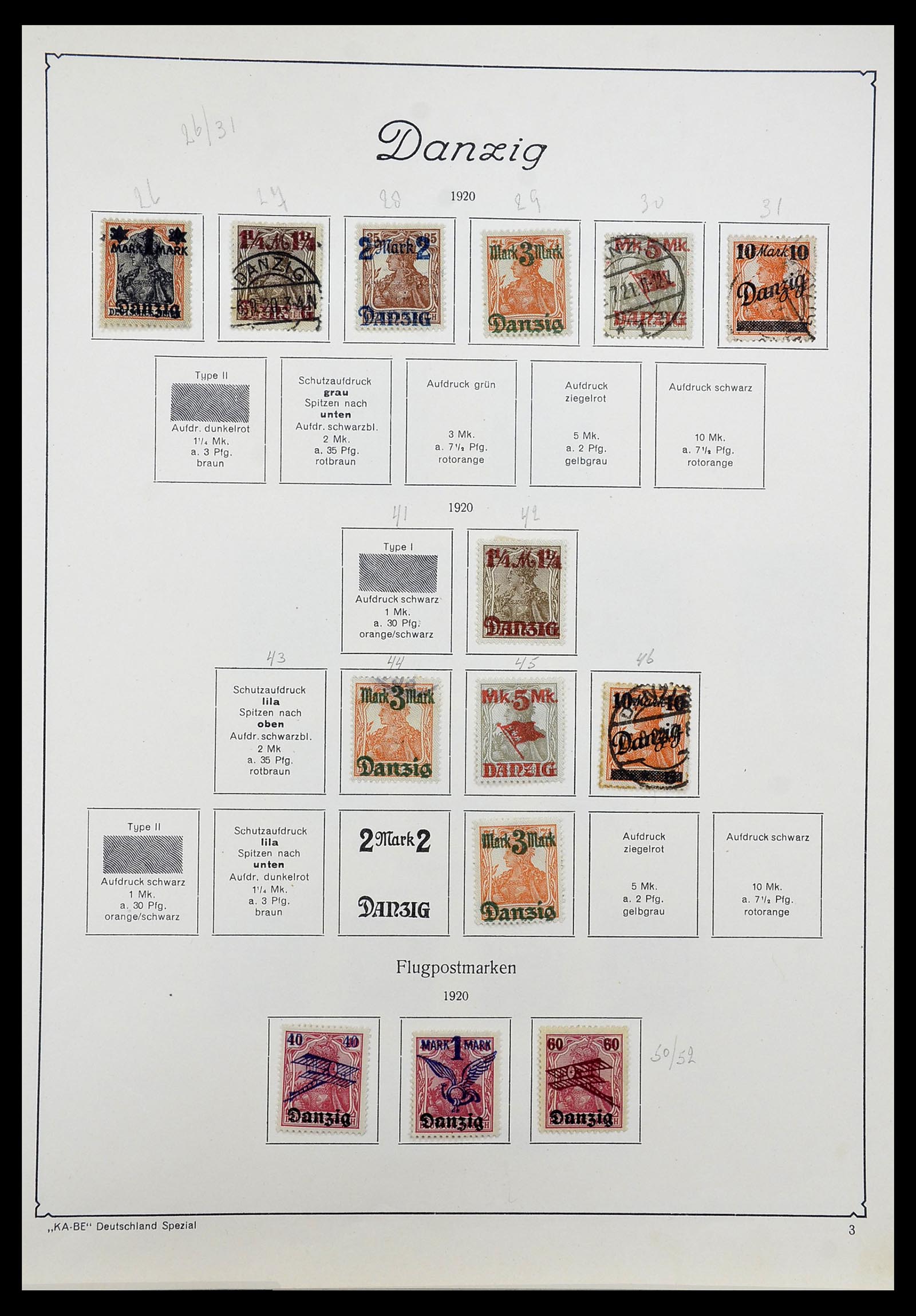 34597 004 - Postzegelverzameling 34597 Danzig 1920-1939.