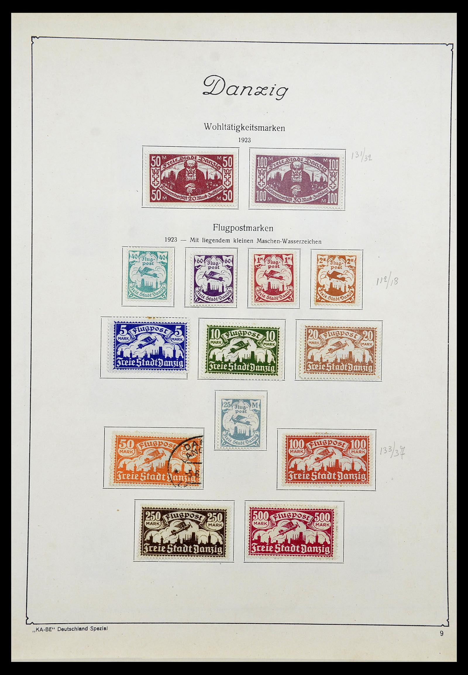 34597 010 - Stamp Collection 34597 Danzig 1920-1939.