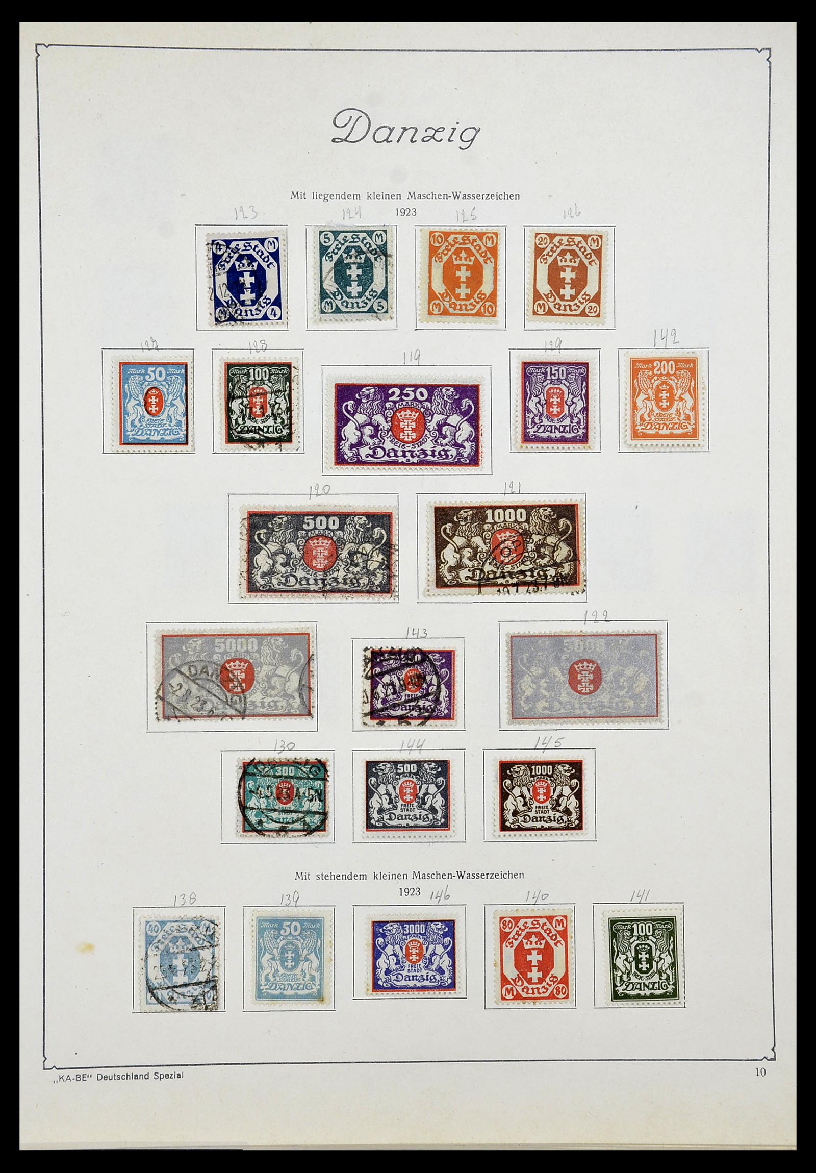 34597 011 - Postzegelverzameling 34597 Danzig 1920-1939.