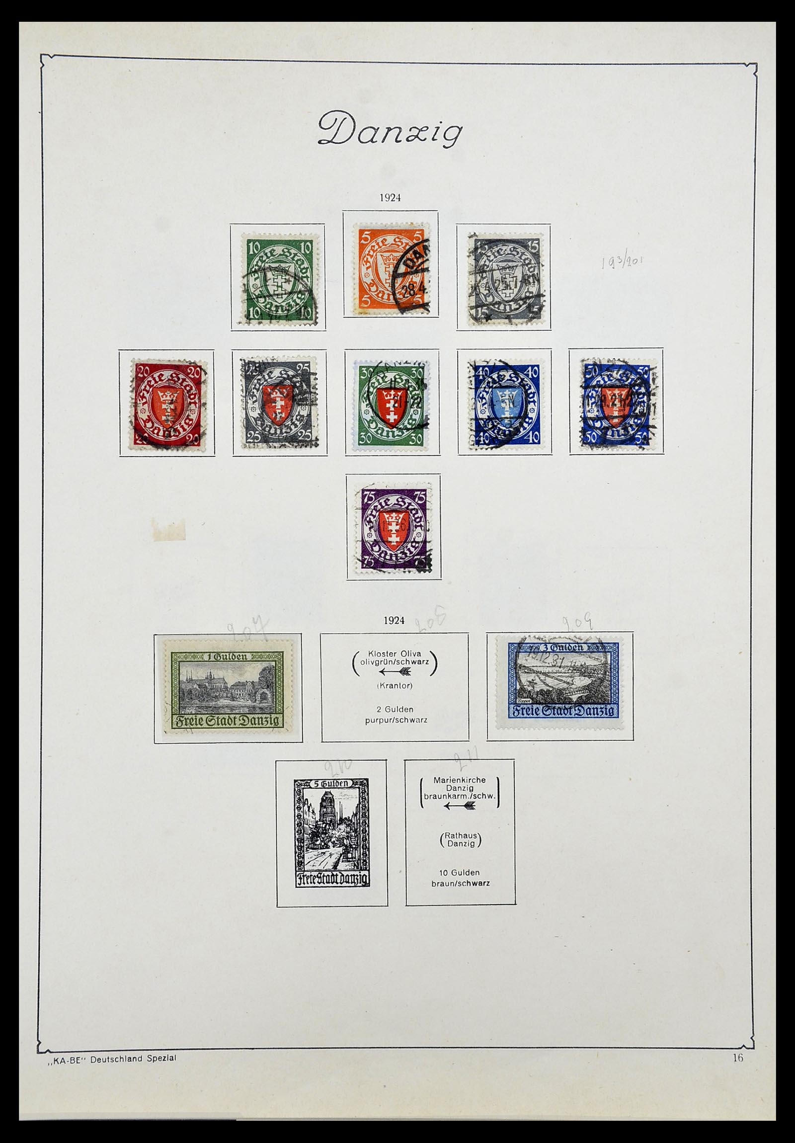 34597 017 - Postzegelverzameling 34597 Danzig 1920-1939.