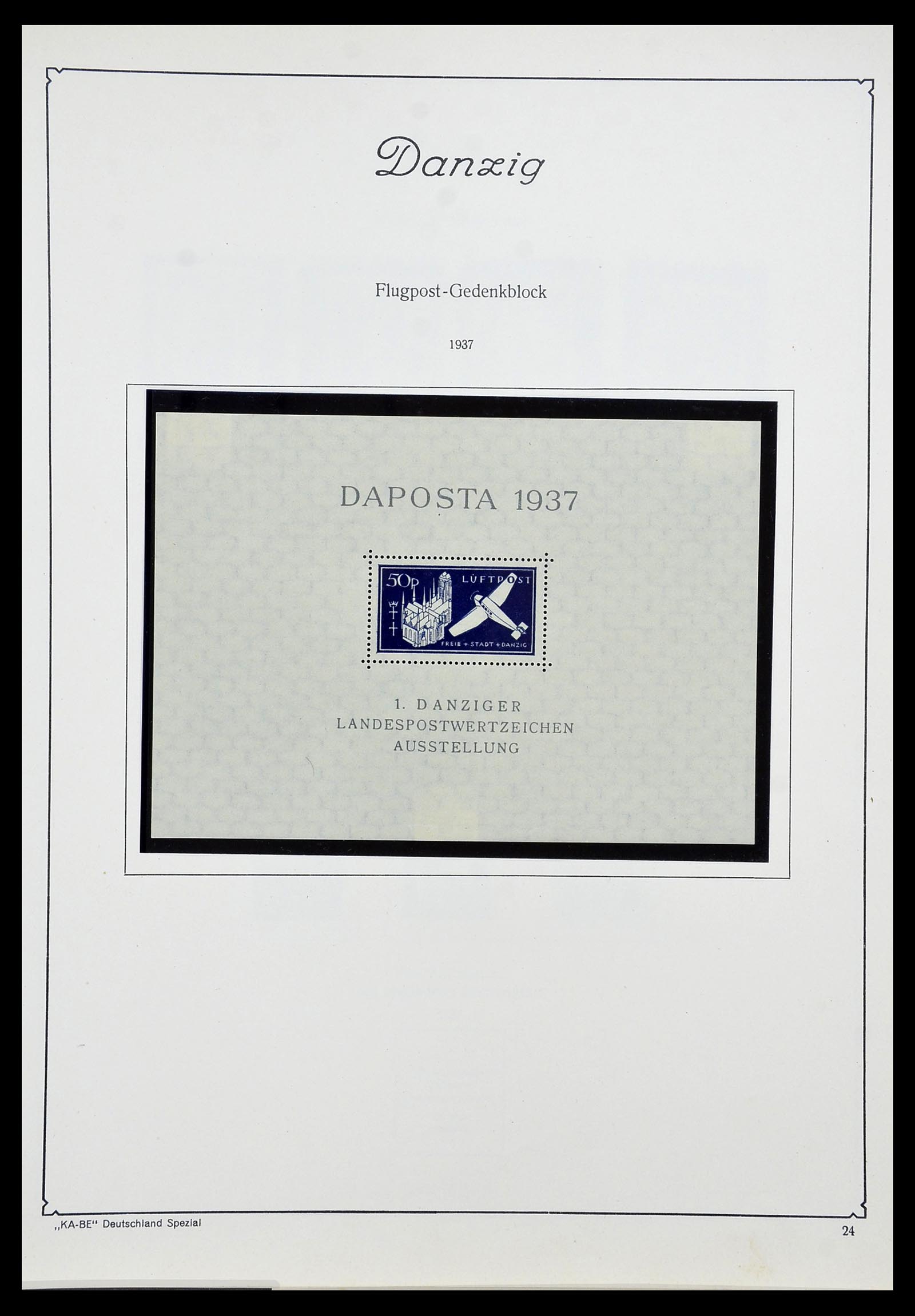 34597 025 - Postzegelverzameling 34597 Danzig 1920-1939.