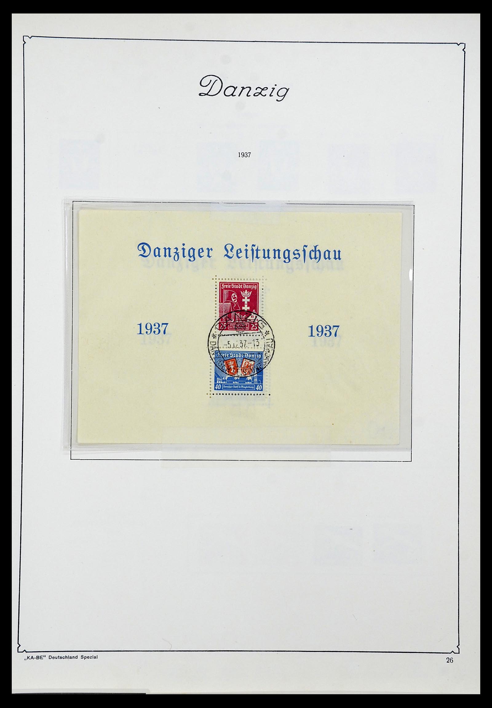 34597 027 - Postzegelverzameling 34597 Danzig 1920-1939.