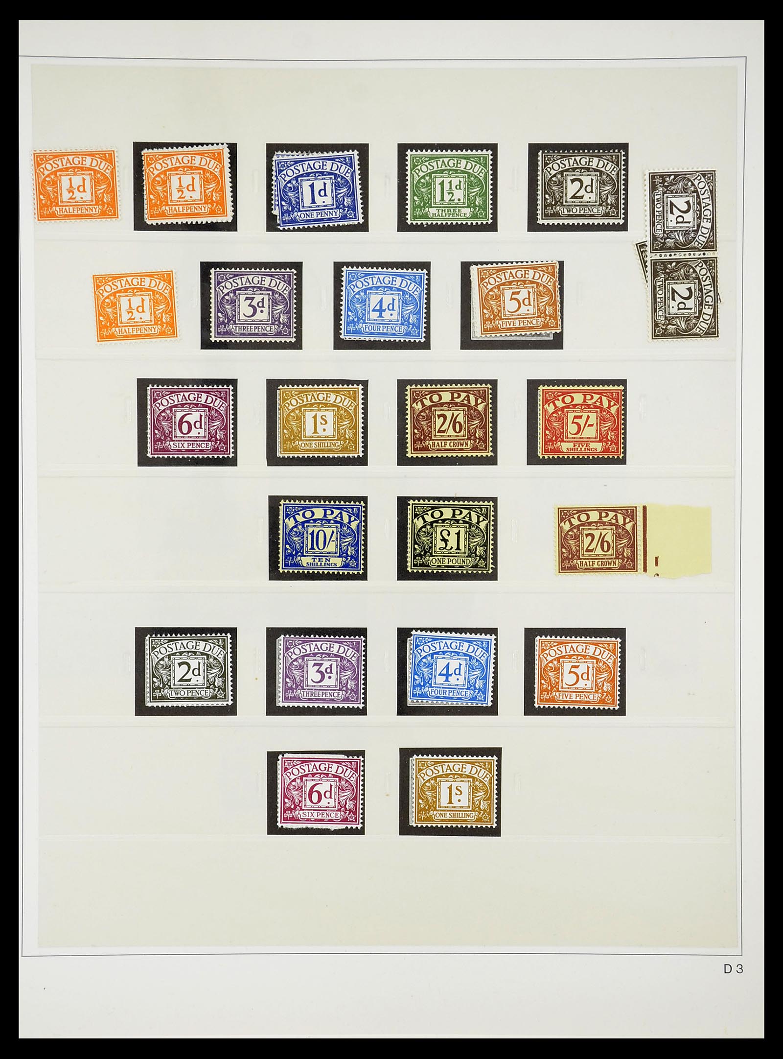 34599 002 - Postzegelverzameling 34599 Engeland port 1924-1994.
