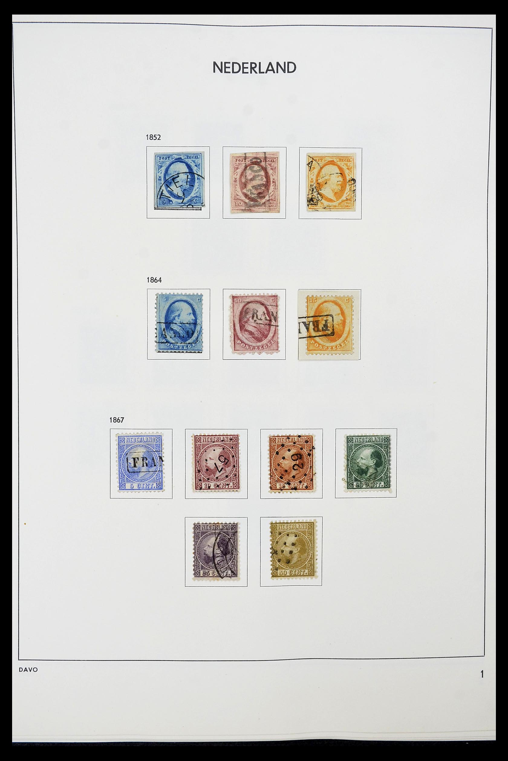 34600 001 - Postzegelverzameling 34600 Nederland en overzeese gebiedsdelen 1852-1