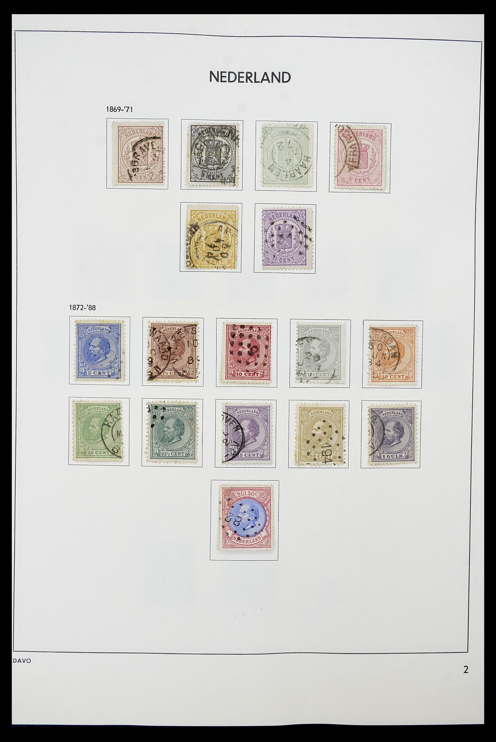 34600 002 - Postzegelverzameling 34600 Nederland en overzeese gebiedsdelen 1852-1