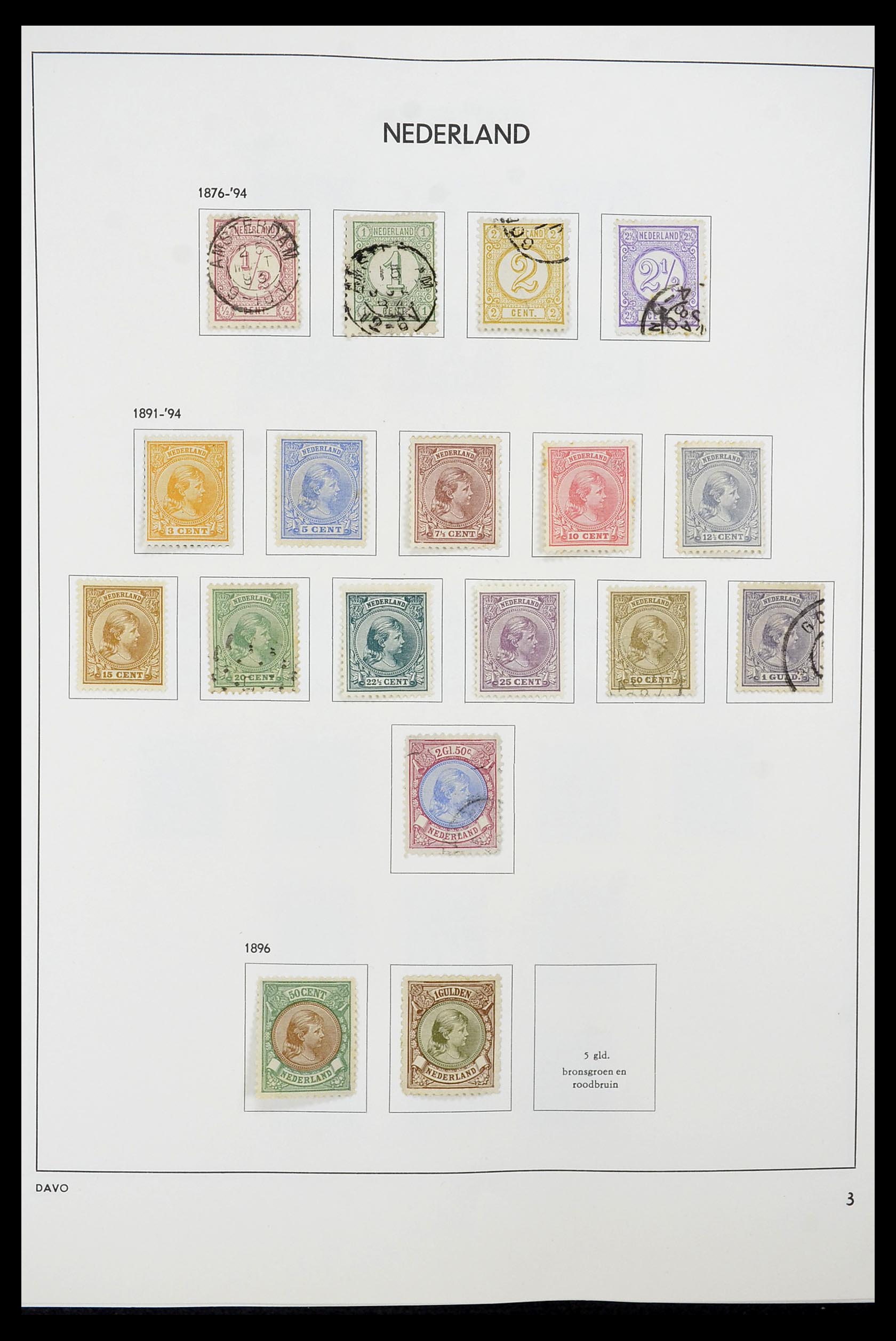 34600 003 - Postzegelverzameling 34600 Nederland en overzeese gebiedsdelen 1852-1