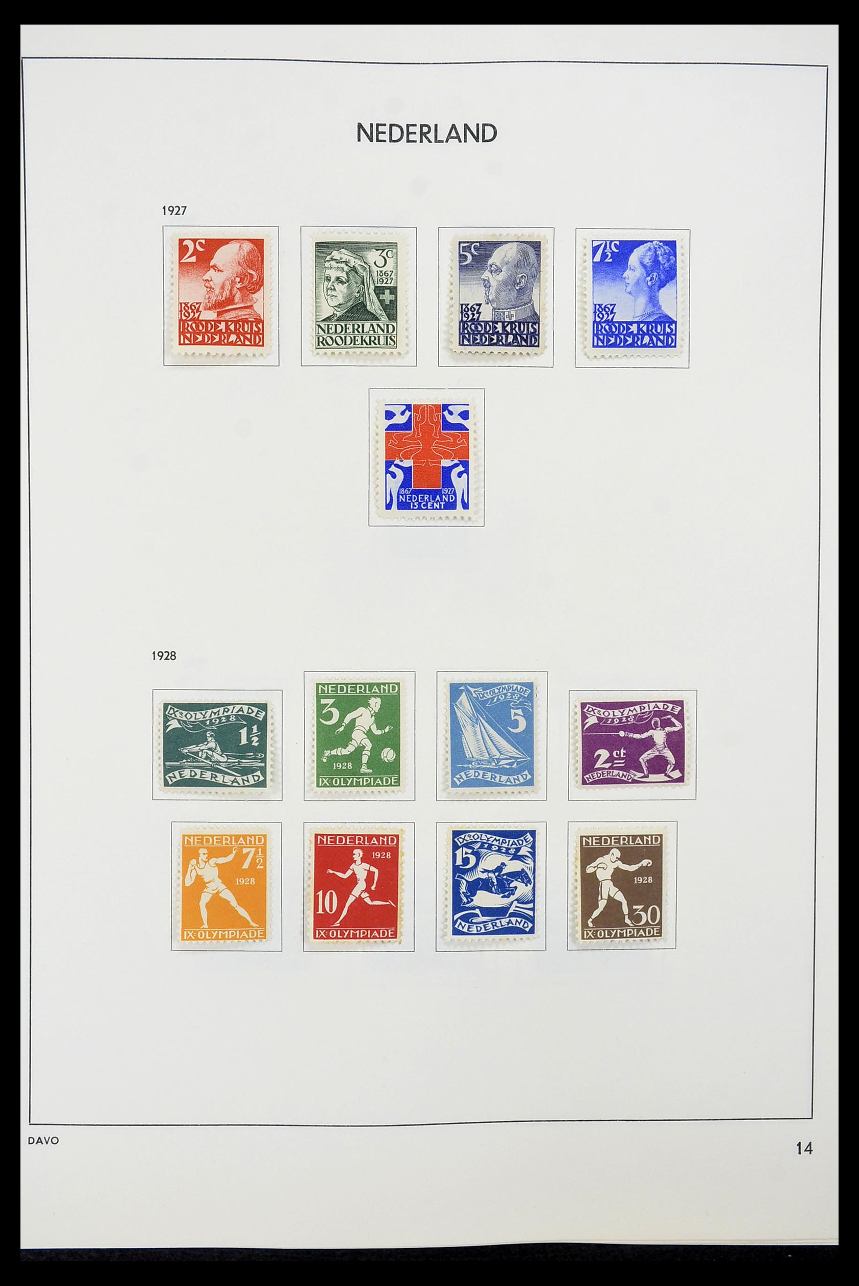 34600 014 - Postzegelverzameling 34600 Nederland en overzeese gebiedsdelen 1852-1