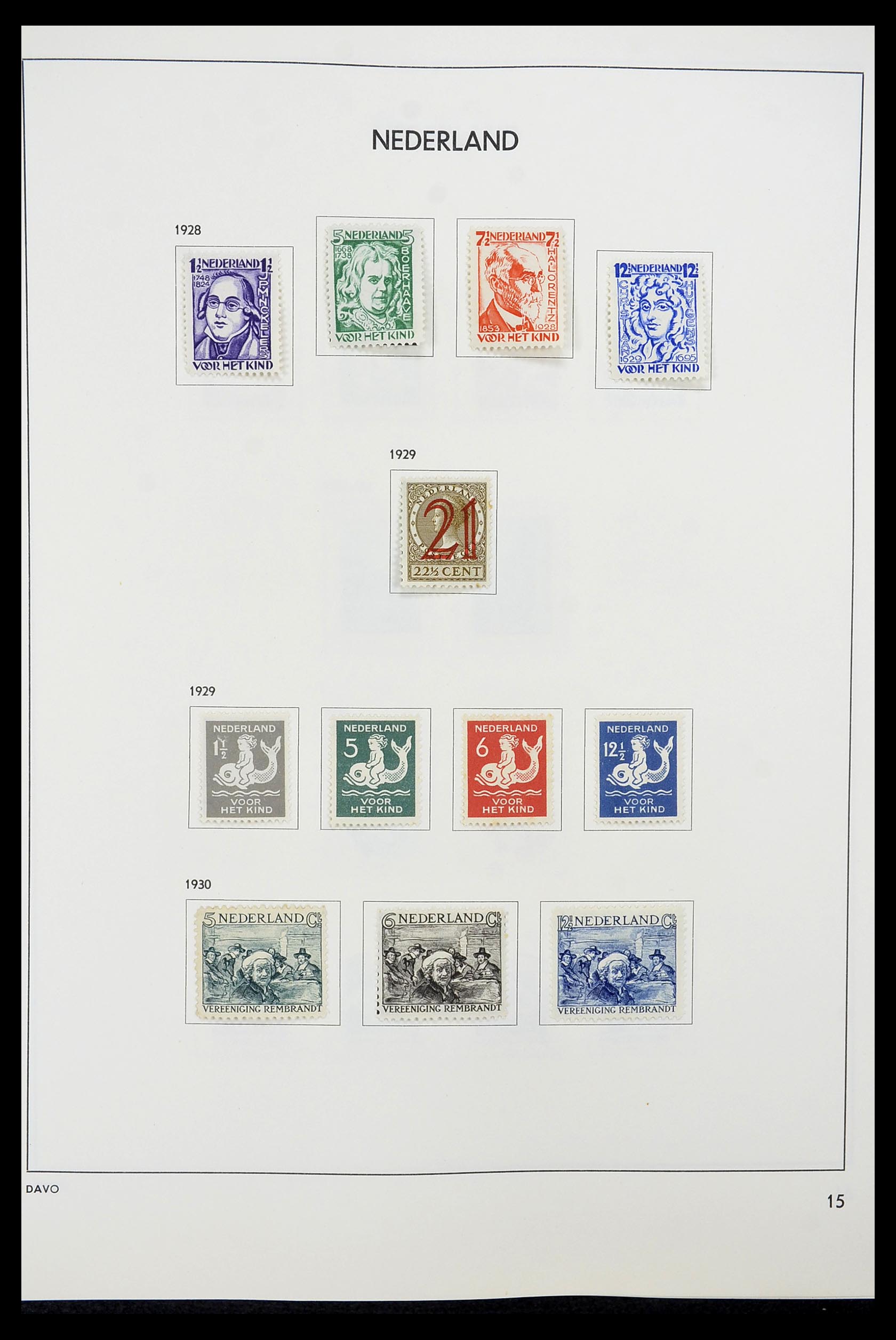 34600 015 - Postzegelverzameling 34600 Nederland en overzeese gebiedsdelen 1852-1