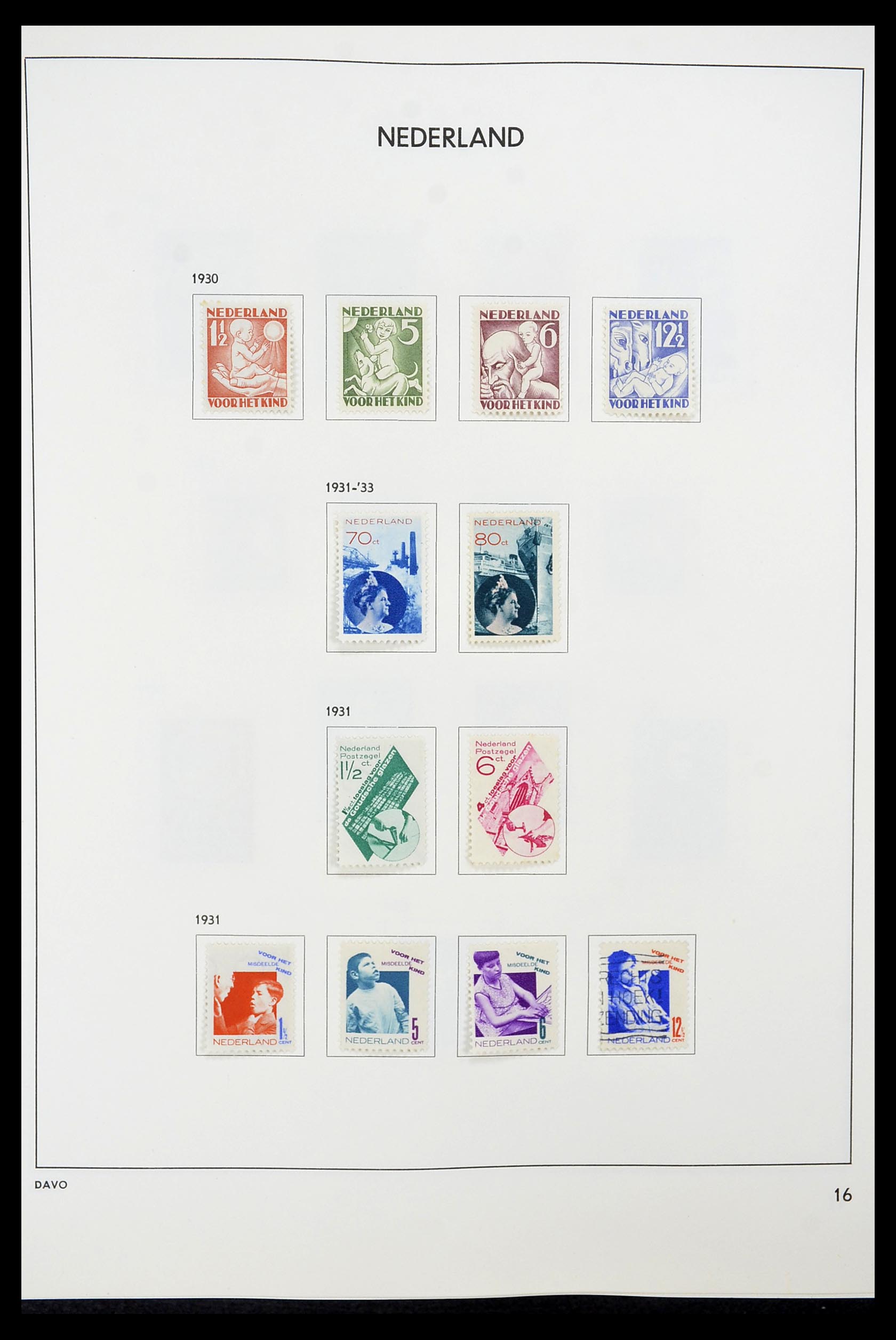 34600 016 - Postzegelverzameling 34600 Nederland en overzeese gebiedsdelen 1852-1